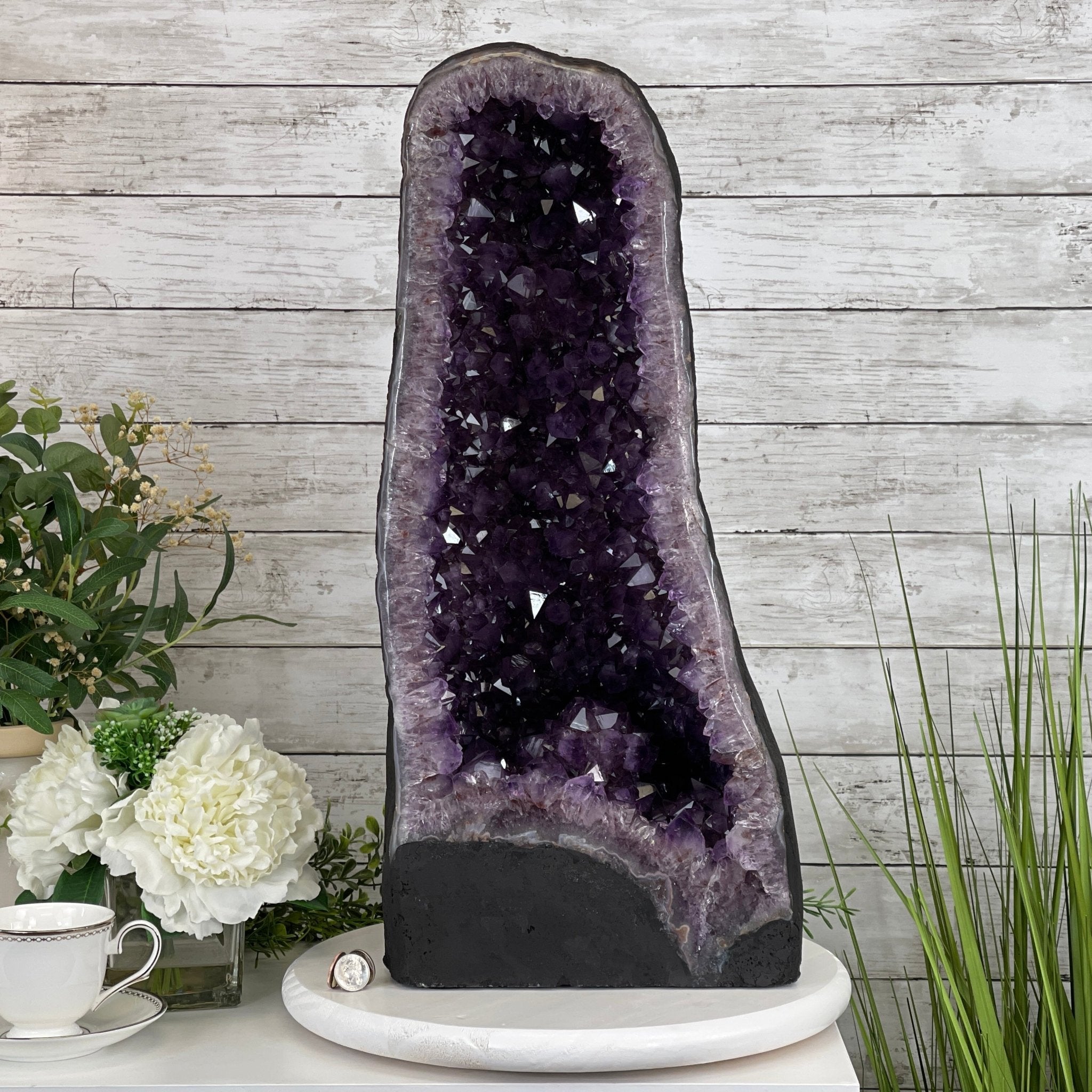 Extra Quality Brazilian Amethyst Cathedral, 23.9” tall & 72.2 lbs #5601-0538 by Brazil Gems - Brazil GemsBrazil GemsExtra Quality Brazilian Amethyst Cathedral, 23.9” tall & 72.2 lbs #5601-0538 by Brazil GemsCathedrals5601-0538