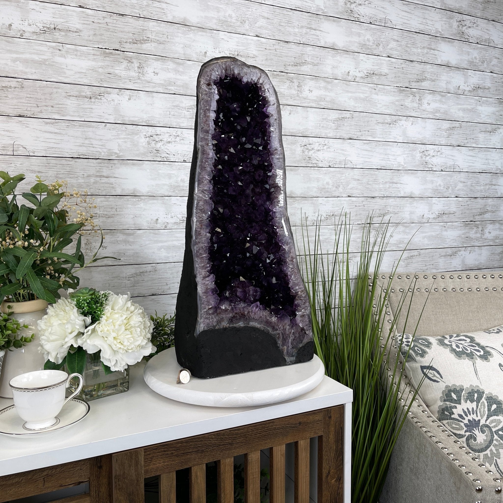 Extra Quality Brazilian Amethyst Cathedral, 23.9” tall & 72.2 lbs #5601-0538 by Brazil Gems - Brazil GemsBrazil GemsExtra Quality Brazilian Amethyst Cathedral, 23.9” tall & 72.2 lbs #5601-0538 by Brazil GemsCathedrals5601-0538