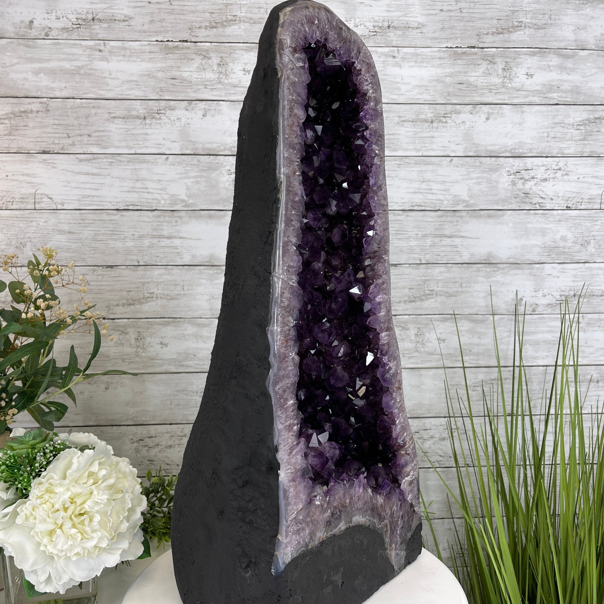 Extra Quality Brazilian Amethyst Cathedral, 23.9” tall & 72.2 lbs #5601-0538 by Brazil Gems - Brazil GemsBrazil GemsExtra Quality Brazilian Amethyst Cathedral, 23.9” tall & 72.2 lbs #5601-0538 by Brazil GemsCathedrals5601-0538