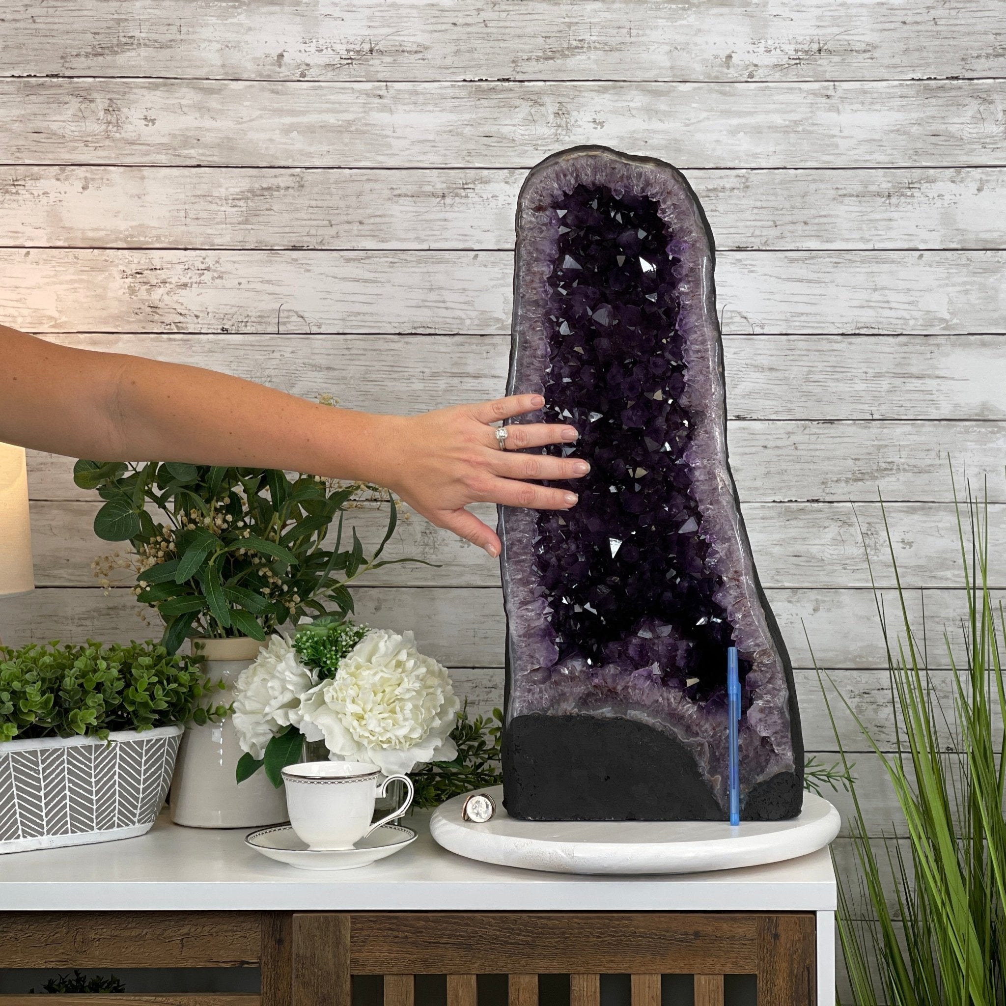 Extra Quality Brazilian Amethyst Cathedral, 23.9” tall & 72.2 lbs #5601-0538 by Brazil Gems - Brazil GemsBrazil GemsExtra Quality Brazilian Amethyst Cathedral, 23.9” tall & 72.2 lbs #5601-0538 by Brazil GemsCathedrals5601-0538