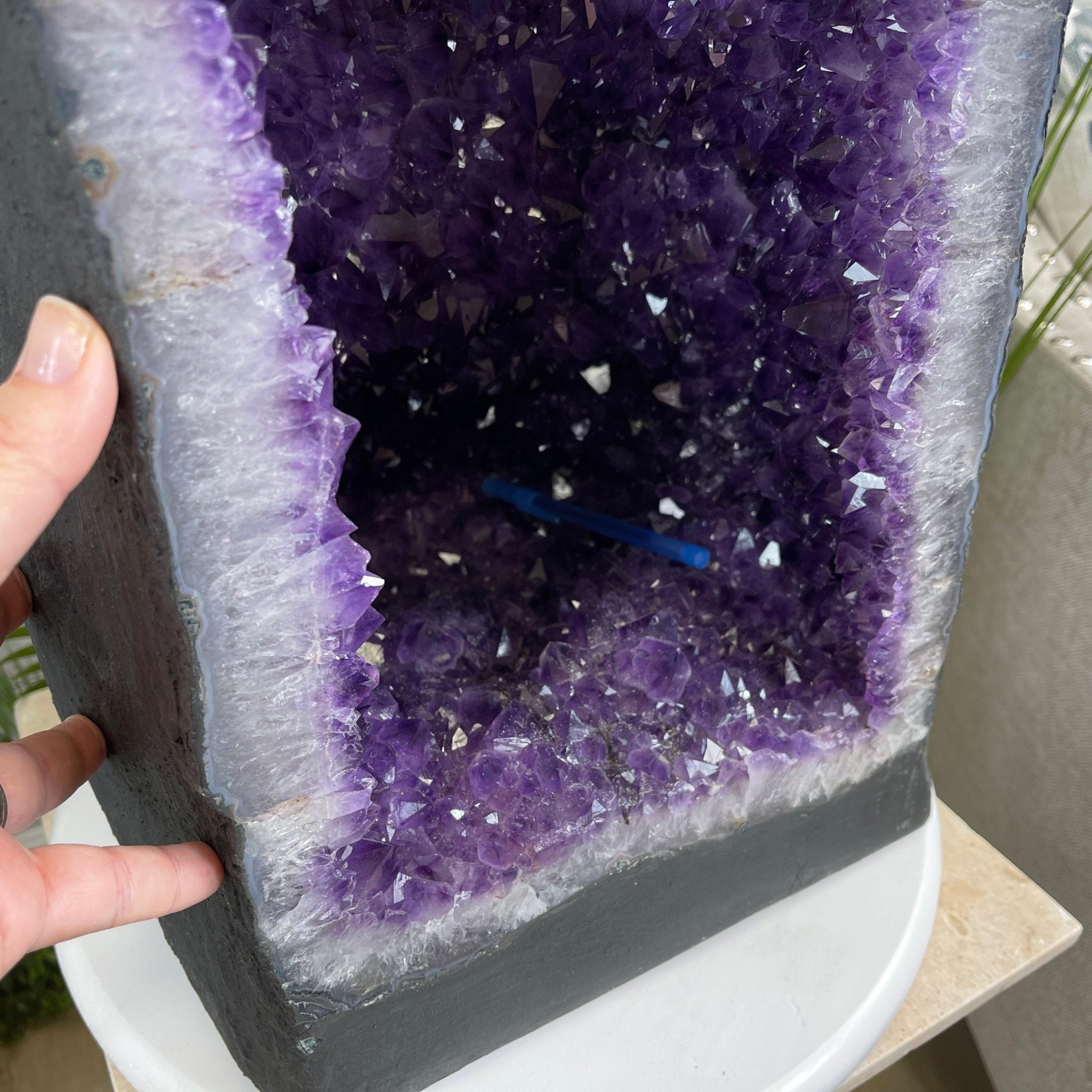 Extra Quality Brazilian Amethyst Cathedral, 25” tall & 119.6 lbs #5601-0651 by Brazil Gems - Brazil GemsBrazil GemsExtra Quality Brazilian Amethyst Cathedral, 25” tall & 119.6 lbs #5601-0651 by Brazil GemsCathedrals5601-0651
