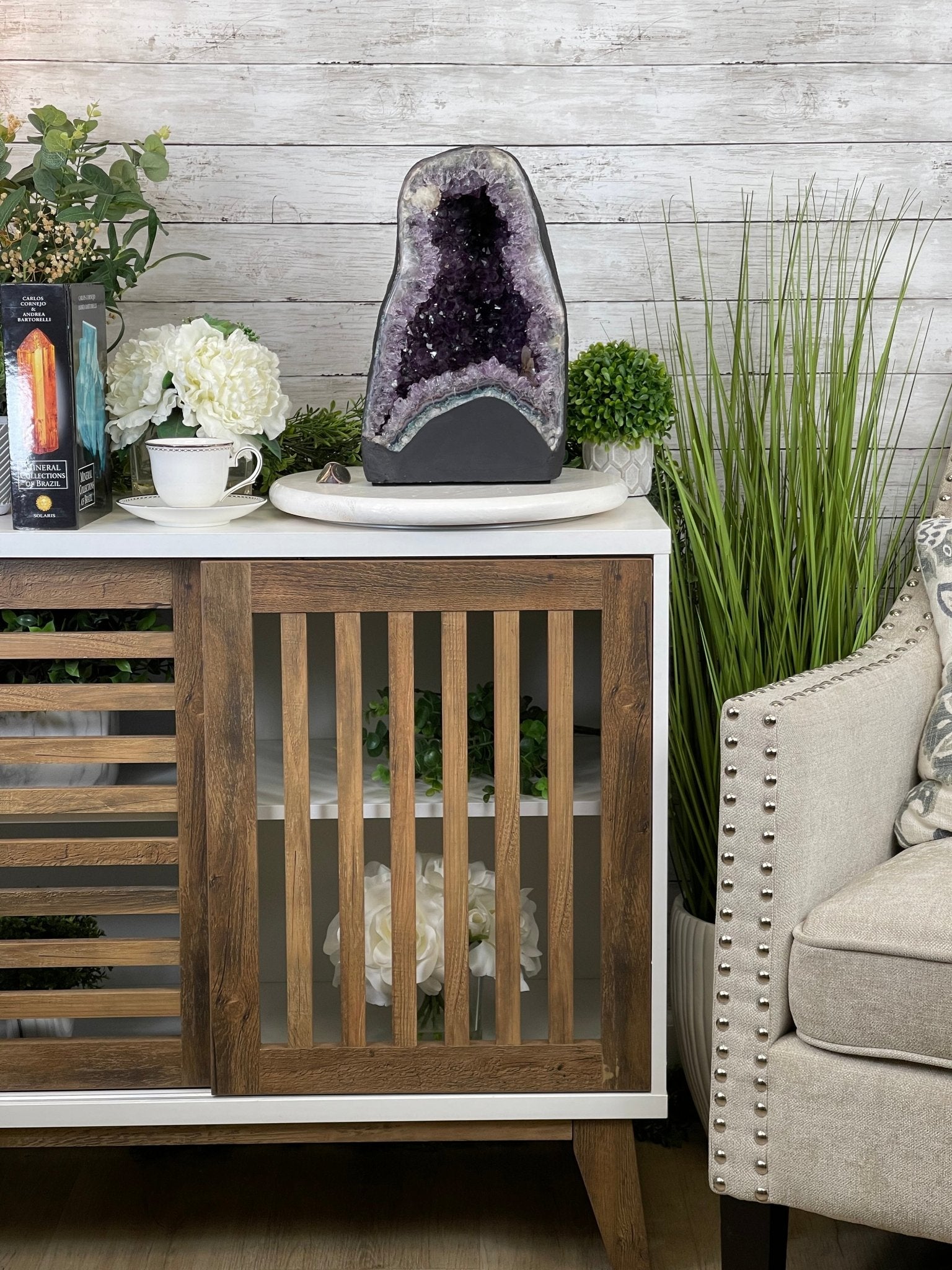 Extra Quality Brazilian Amethyst Cathedral, 30.7 lbs & 13.5" Tall #5601-1124 by Brazil Gems - Brazil GemsBrazil GemsExtra Quality Brazilian Amethyst Cathedral, 30.7 lbs & 13.5" Tall #5601-1124 by Brazil GemsCathedrals5601-1124