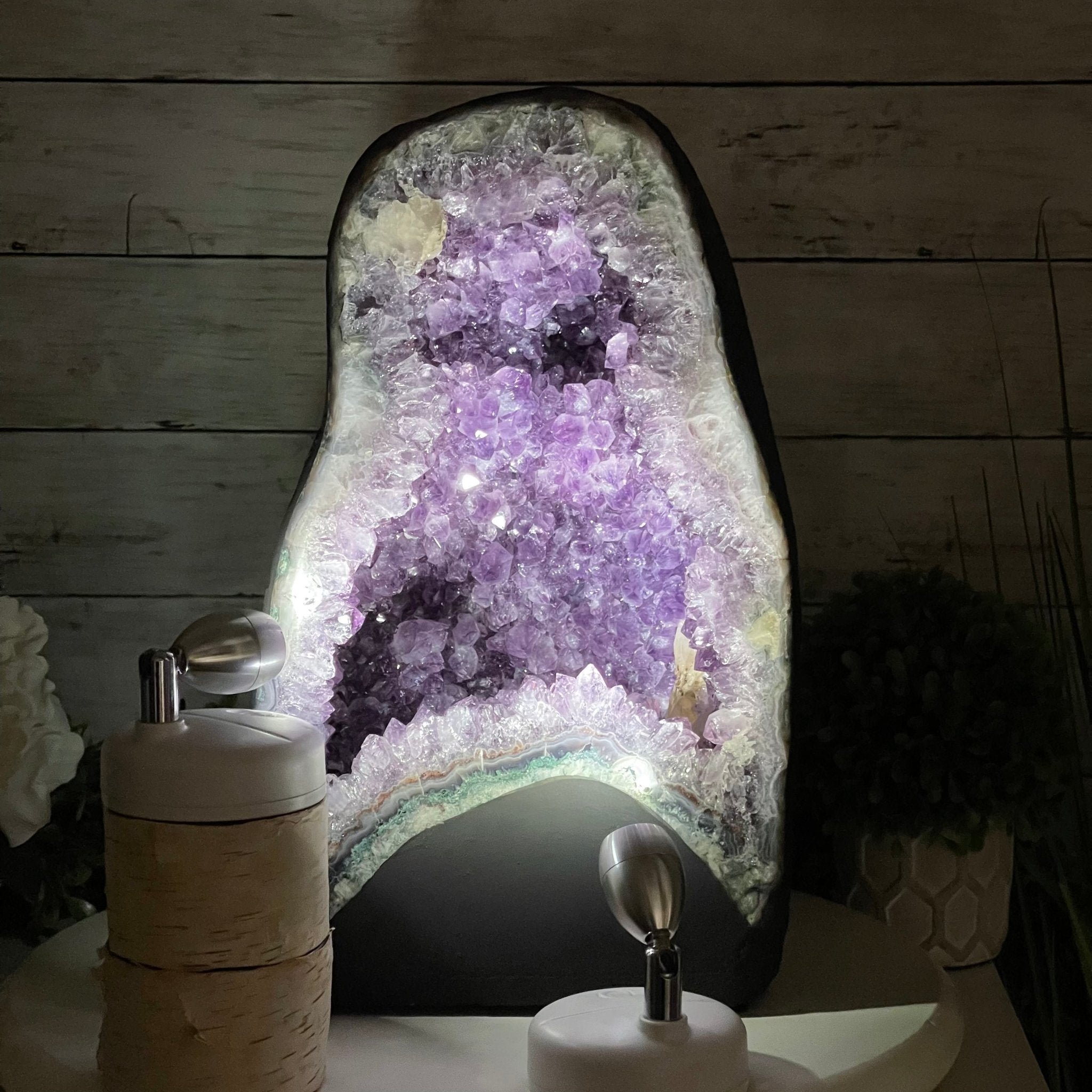 Extra Quality Brazilian Amethyst Cathedral, 30.7 lbs & 13.5" Tall #5601-1124 by Brazil Gems - Brazil GemsBrazil GemsExtra Quality Brazilian Amethyst Cathedral, 30.7 lbs & 13.5" Tall #5601-1124 by Brazil GemsCathedrals5601-1124