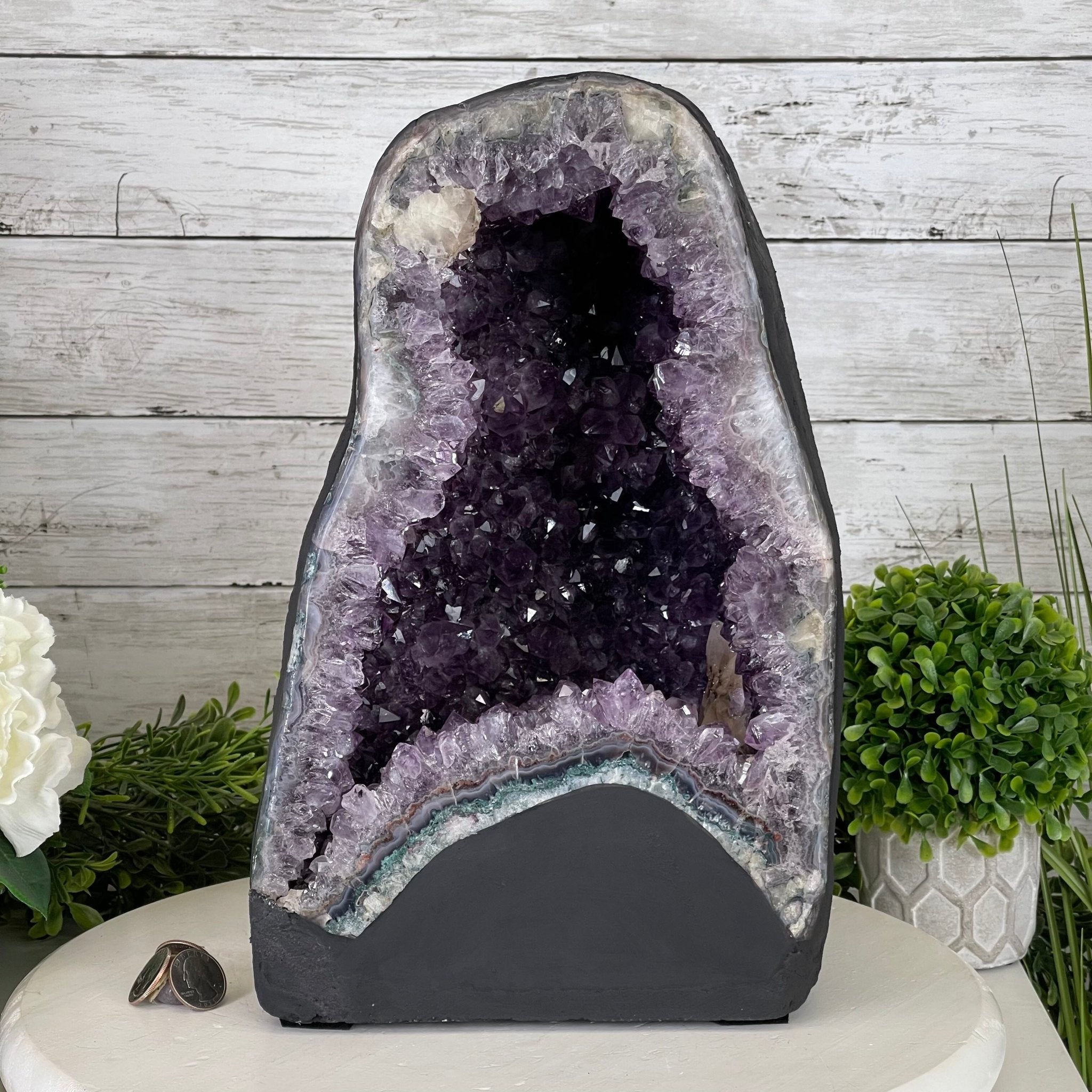 Extra Quality Brazilian Amethyst Cathedral, 30.7 lbs & 13.5" Tall #5601-1124 by Brazil Gems - Brazil GemsBrazil GemsExtra Quality Brazilian Amethyst Cathedral, 30.7 lbs & 13.5" Tall #5601-1124 by Brazil GemsCathedrals5601-1124