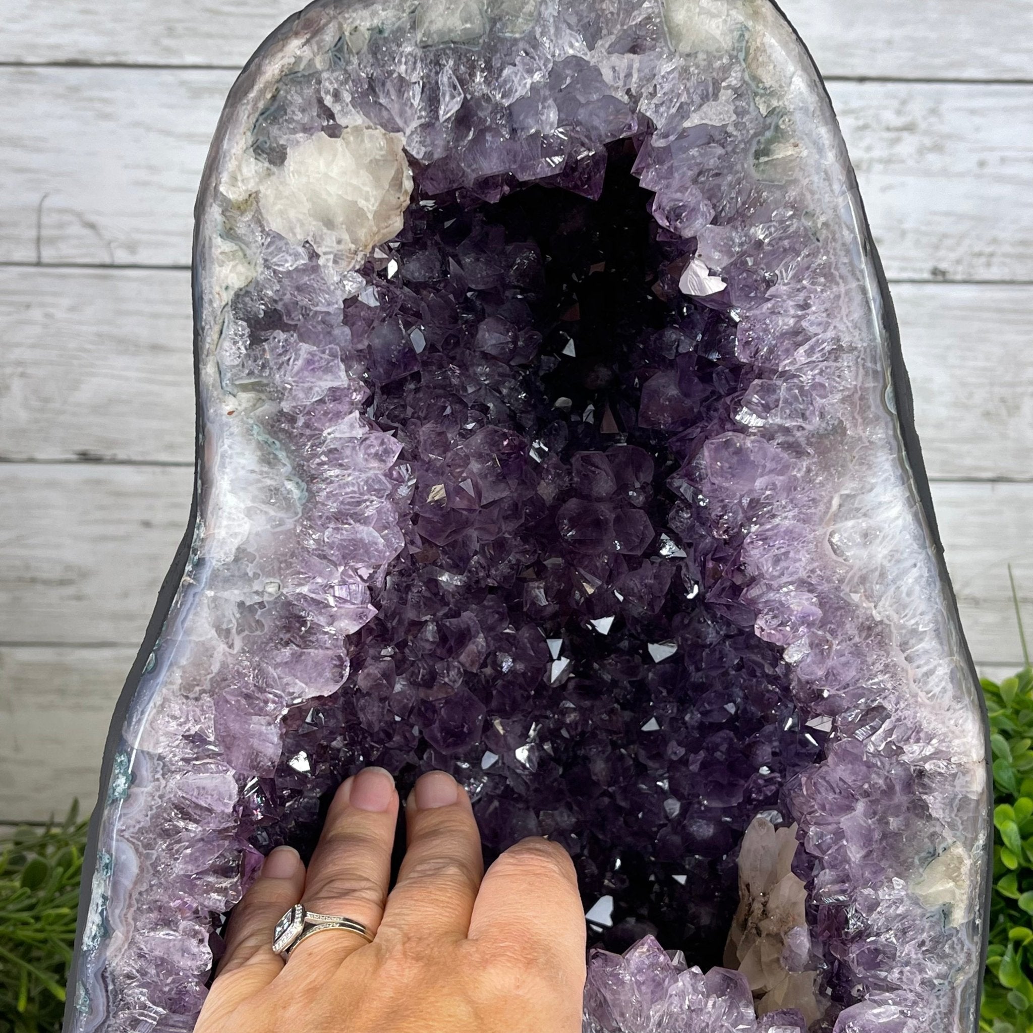 Extra Quality Brazilian Amethyst Cathedral, 30.7 lbs & 13.5" Tall #5601-1124 by Brazil Gems - Brazil GemsBrazil GemsExtra Quality Brazilian Amethyst Cathedral, 30.7 lbs & 13.5" Tall #5601-1124 by Brazil GemsCathedrals5601-1124
