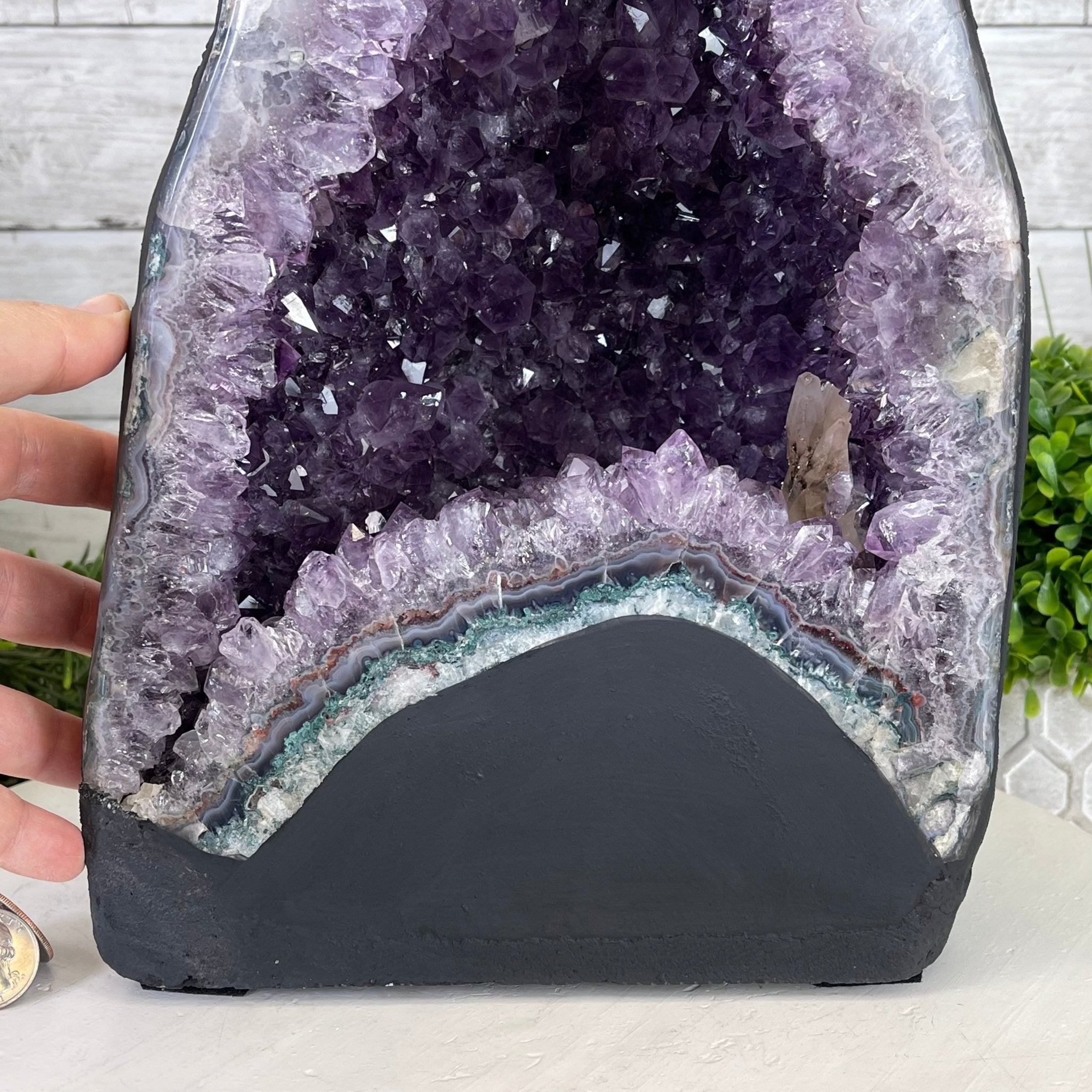 Extra Quality Brazilian Amethyst Cathedral, 30.7 lbs & 13.5" Tall #5601-1124 by Brazil Gems - Brazil GemsBrazil GemsExtra Quality Brazilian Amethyst Cathedral, 30.7 lbs & 13.5" Tall #5601-1124 by Brazil GemsCathedrals5601-1124