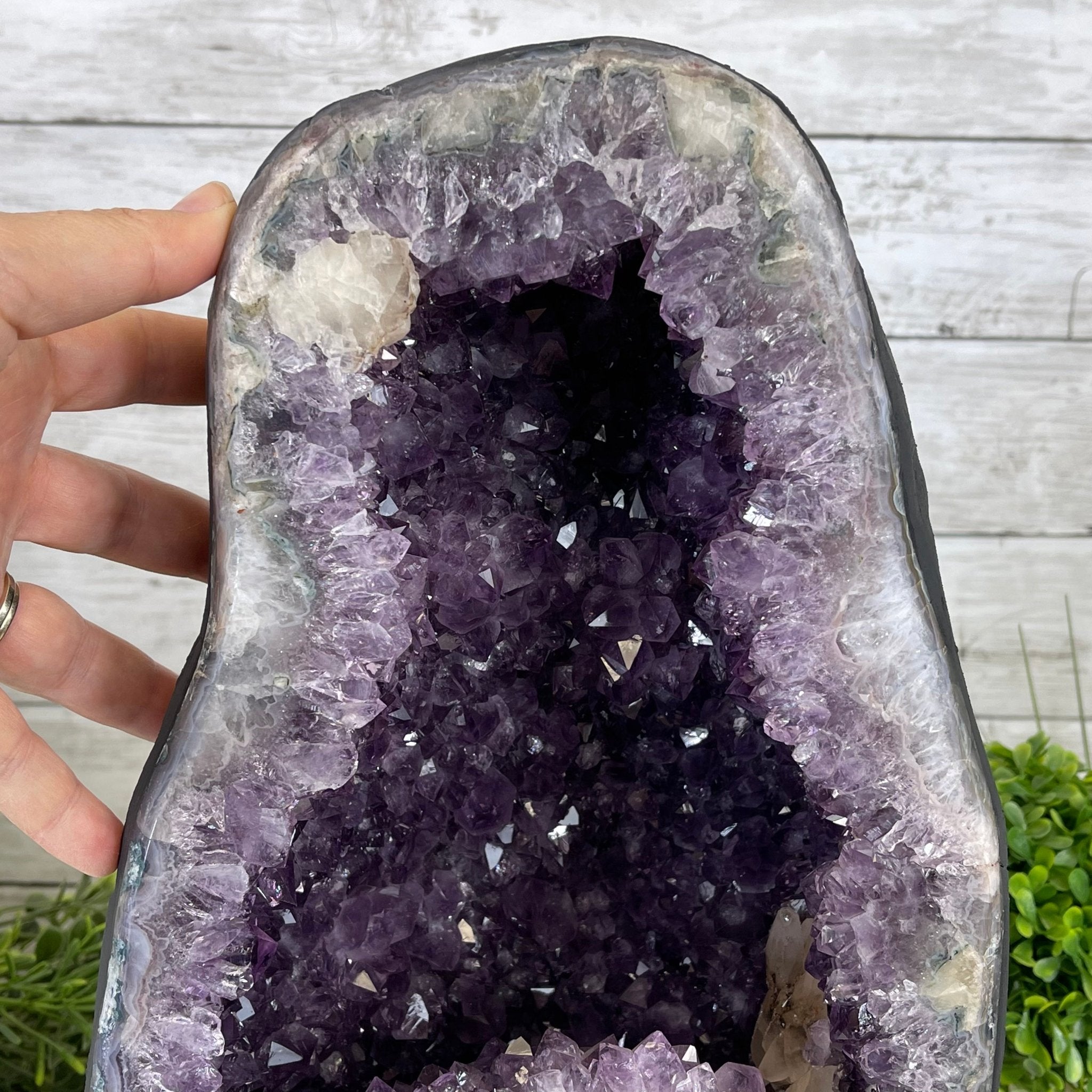 Extra Quality Brazilian Amethyst Cathedral, 30.7 lbs & 13.5" Tall #5601-1124 by Brazil Gems - Brazil GemsBrazil GemsExtra Quality Brazilian Amethyst Cathedral, 30.7 lbs & 13.5" Tall #5601-1124 by Brazil GemsCathedrals5601-1124