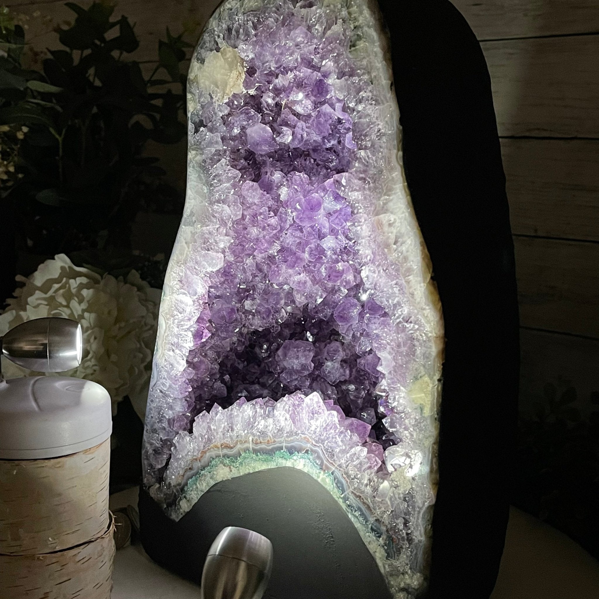 Extra Quality Brazilian Amethyst Cathedral, 30.7 lbs & 13.5" Tall #5601-1124 by Brazil Gems - Brazil GemsBrazil GemsExtra Quality Brazilian Amethyst Cathedral, 30.7 lbs & 13.5" Tall #5601-1124 by Brazil GemsCathedrals5601-1124