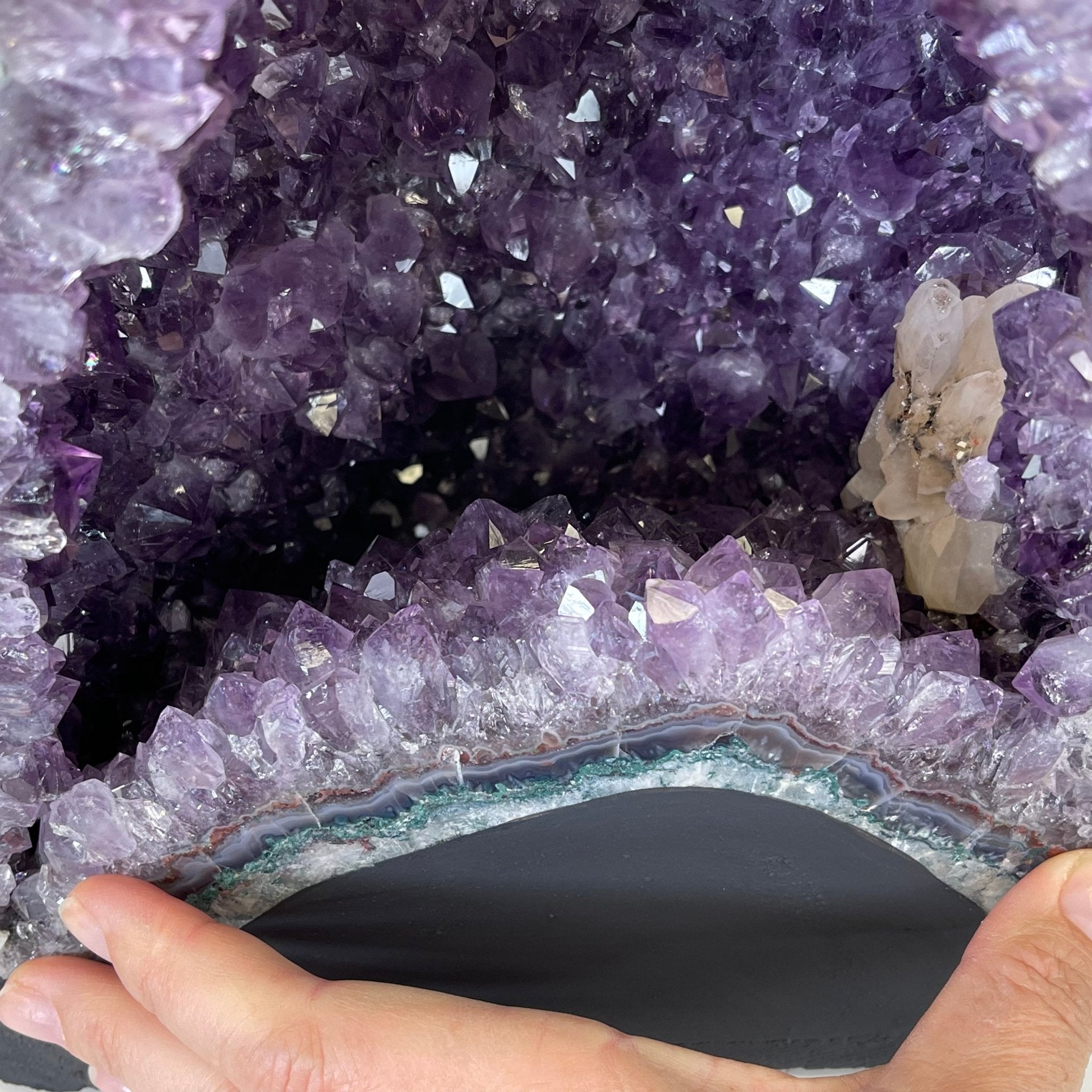 Extra Quality Brazilian Amethyst Cathedral, 30.7 lbs & 13.5" Tall #5601-1124 by Brazil Gems - Brazil GemsBrazil GemsExtra Quality Brazilian Amethyst Cathedral, 30.7 lbs & 13.5" Tall #5601-1124 by Brazil GemsCathedrals5601-1124