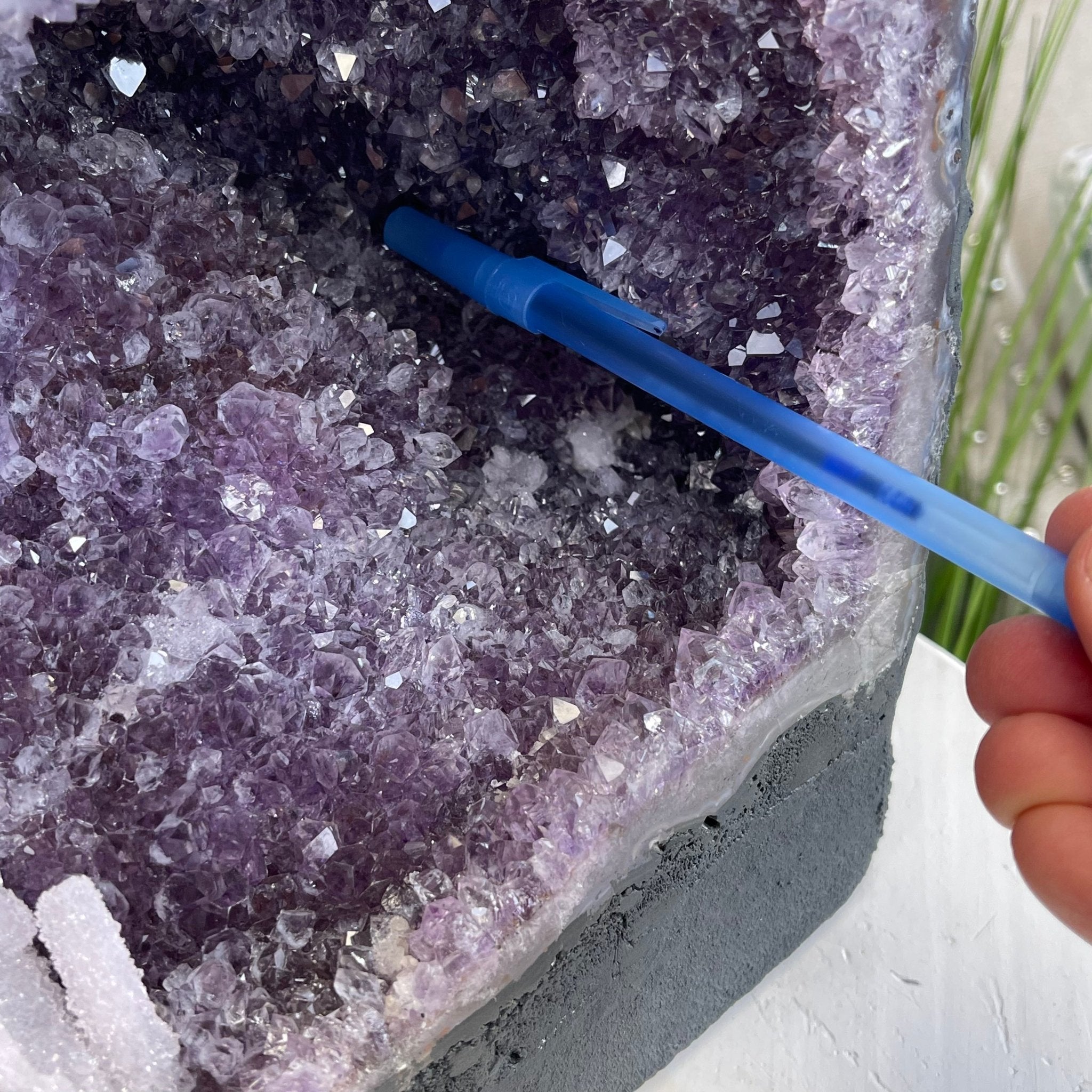 Extra Quality Brazilian Amethyst Cathedral, 33.7 lbs & 12" Tall #5601-0734 by Brazil Gems - Brazil GemsBrazil GemsExtra Quality Brazilian Amethyst Cathedral, 33.7 lbs & 12" Tall #5601-0734 by Brazil GemsCathedrals5601-0734