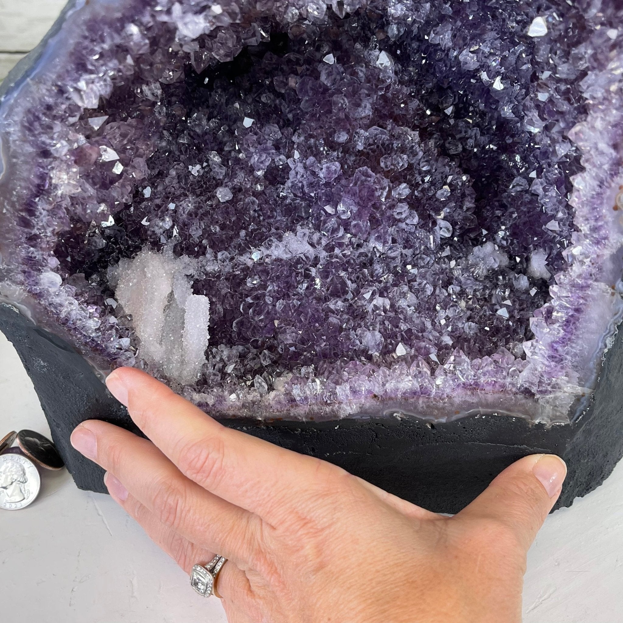 Extra Quality Brazilian Amethyst Cathedral, 33.7 lbs & 12" Tall #5601-0734 by Brazil Gems - Brazil GemsBrazil GemsExtra Quality Brazilian Amethyst Cathedral, 33.7 lbs & 12" Tall #5601-0734 by Brazil GemsCathedrals5601-0734