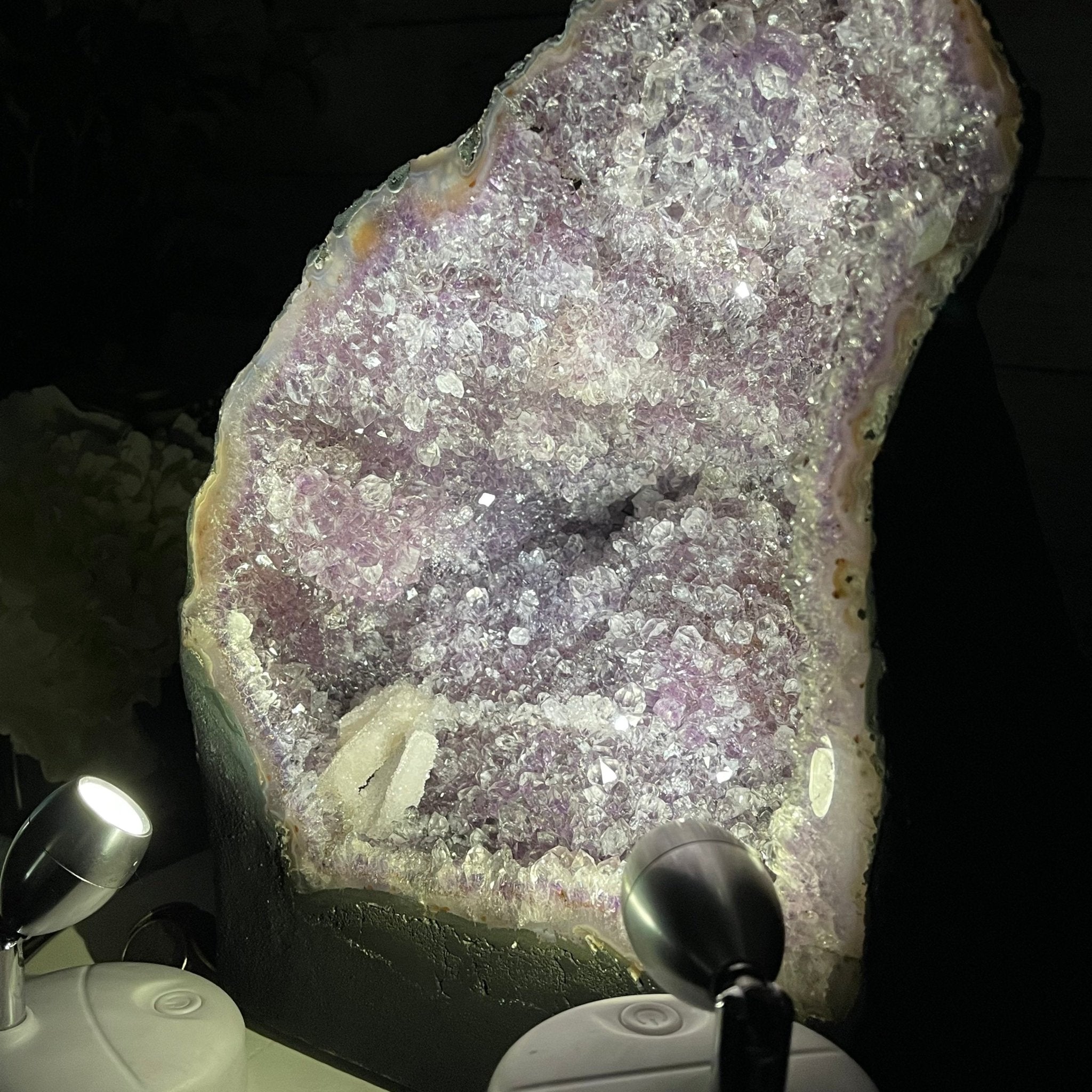 Extra Quality Brazilian Amethyst Cathedral, 33.7 lbs & 12" Tall #5601-0734 by Brazil Gems - Brazil GemsBrazil GemsExtra Quality Brazilian Amethyst Cathedral, 33.7 lbs & 12" Tall #5601-0734 by Brazil GemsCathedrals5601-0734
