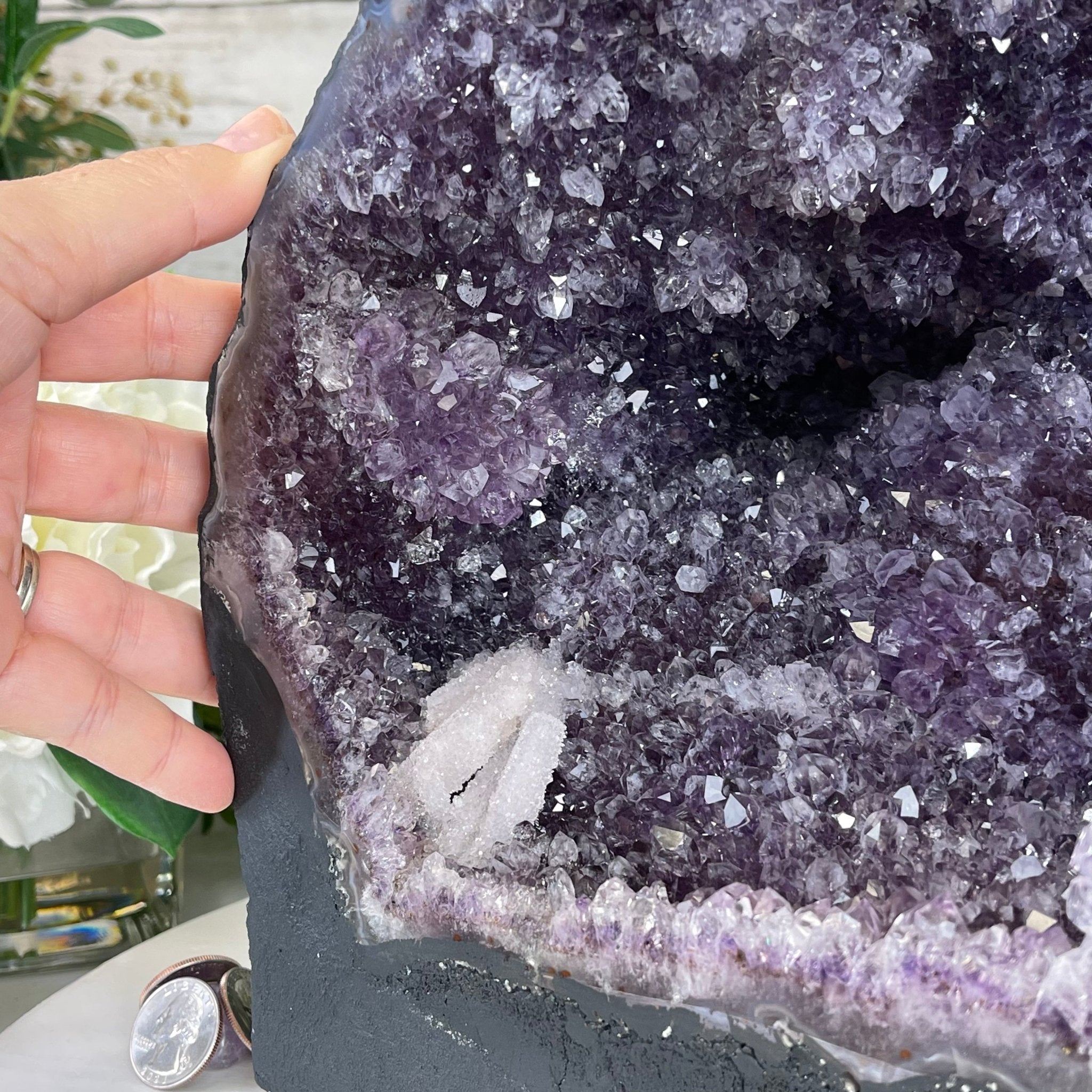 Extra Quality Brazilian Amethyst Cathedral, 33.7 lbs & 12" Tall #5601-0734 by Brazil Gems - Brazil GemsBrazil GemsExtra Quality Brazilian Amethyst Cathedral, 33.7 lbs & 12" Tall #5601-0734 by Brazil GemsCathedrals5601-0734