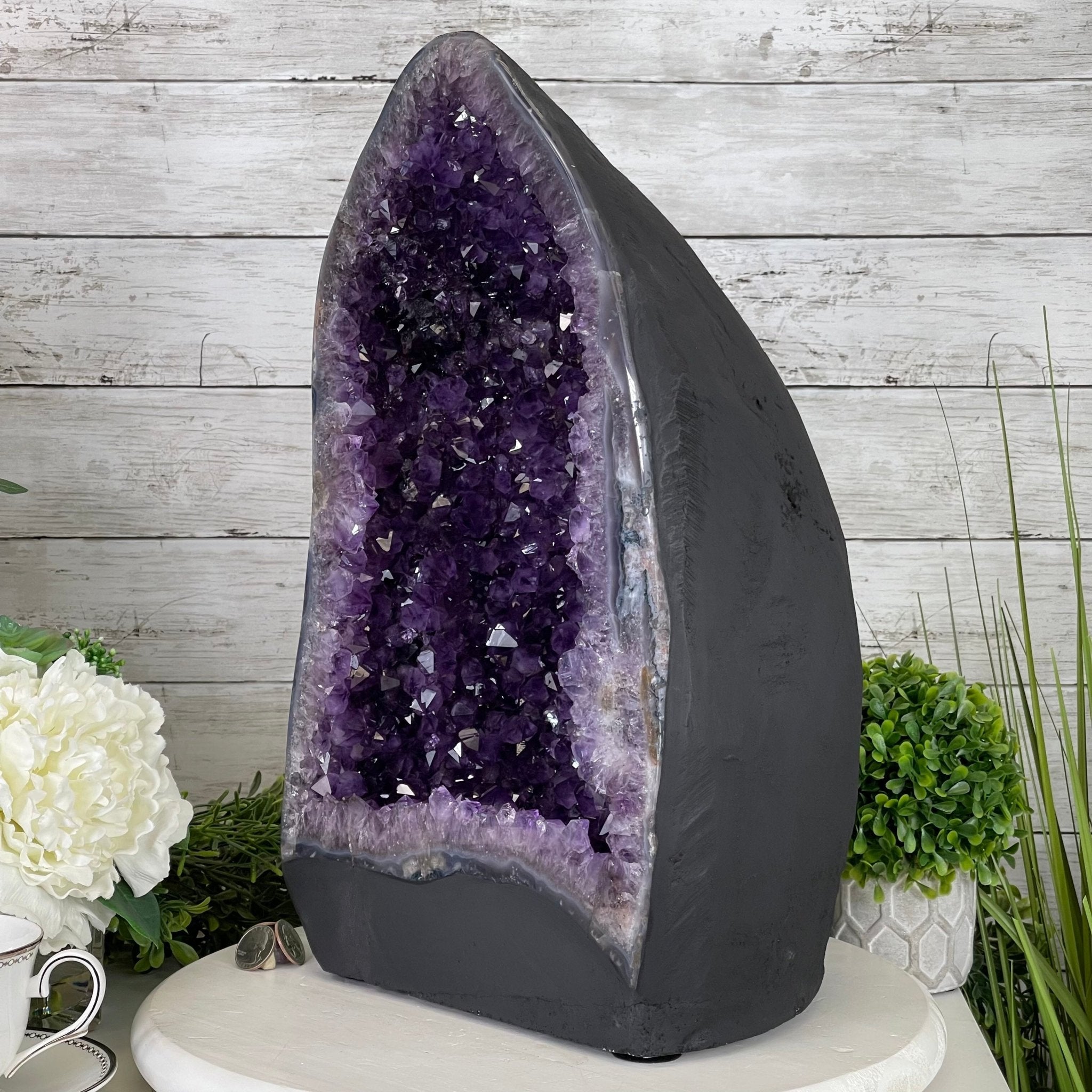 Extra Quality Brazilian Amethyst Cathedral, 47.3 lbs & 17.7" Tall #5601-1128 by Brazil Gems - Brazil GemsBrazil GemsExtra Quality Brazilian Amethyst Cathedral, 47.3 lbs & 17.7" Tall #5601-1128 by Brazil GemsCathedrals5601-1128