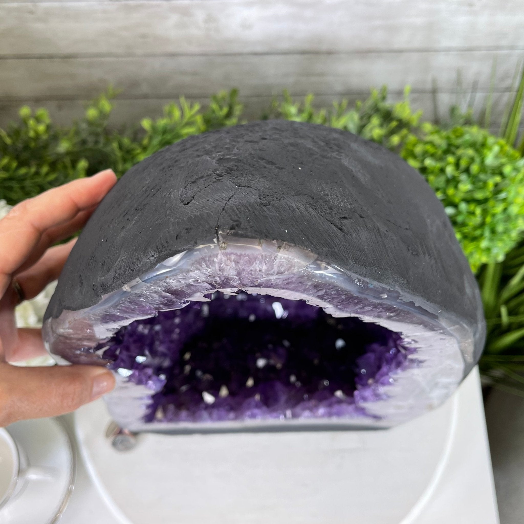 Extra Quality Brazilian Amethyst Cathedral, 47.3 lbs & 17.7" Tall #5601-1128 by Brazil Gems - Brazil GemsBrazil GemsExtra Quality Brazilian Amethyst Cathedral, 47.3 lbs & 17.7" Tall #5601-1128 by Brazil GemsCathedrals5601-1128