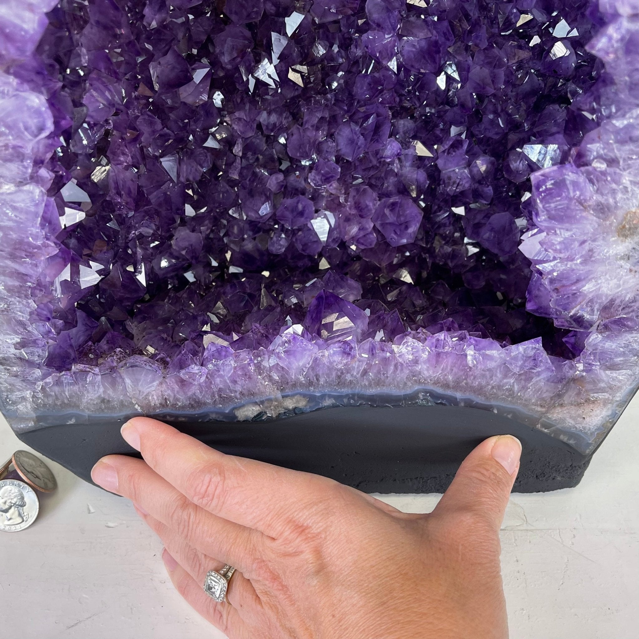 Extra Quality Brazilian Amethyst Cathedral, 47.3 lbs & 17.7" Tall #5601-1128 by Brazil Gems - Brazil GemsBrazil GemsExtra Quality Brazilian Amethyst Cathedral, 47.3 lbs & 17.7" Tall #5601-1128 by Brazil GemsCathedrals5601-1128