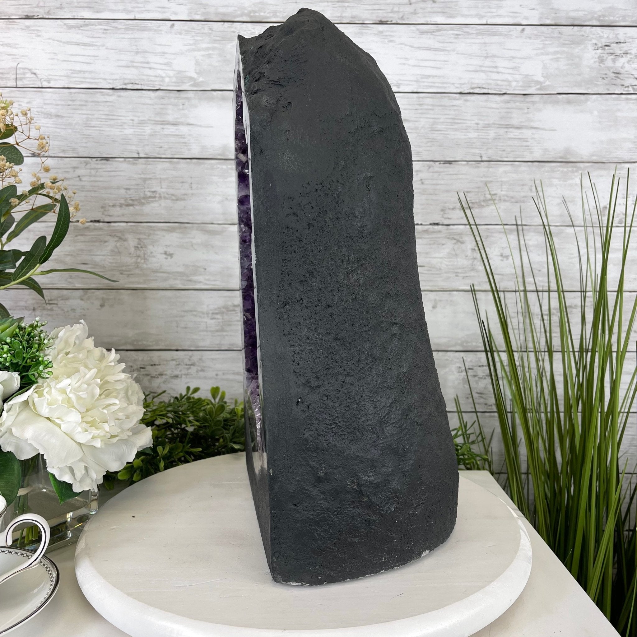 Extra Quality Brazilian Amethyst Cathedral, 48.4 lbs & 16.25" Tall #5601-0705 by Brazil Gems - Brazil GemsBrazil GemsExtra Quality Brazilian Amethyst Cathedral, 48.4 lbs & 16.25" Tall #5601-0705 by Brazil GemsCathedrals5601-0705