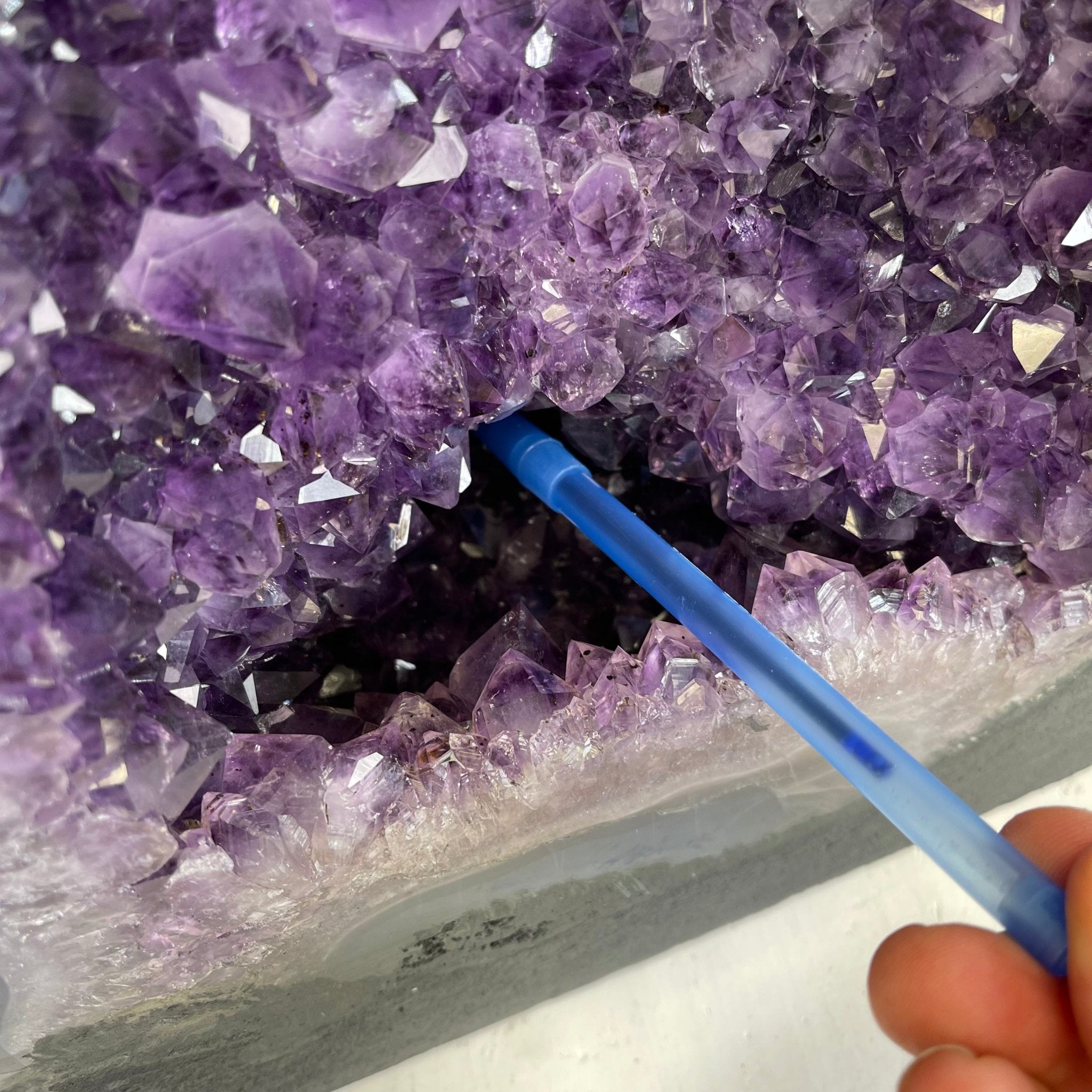 Extra Quality Brazilian Amethyst Cathedral, 48.4 lbs & 16.25" Tall #5601-0705 by Brazil Gems - Brazil GemsBrazil GemsExtra Quality Brazilian Amethyst Cathedral, 48.4 lbs & 16.25" Tall #5601-0705 by Brazil GemsCathedrals5601-0705