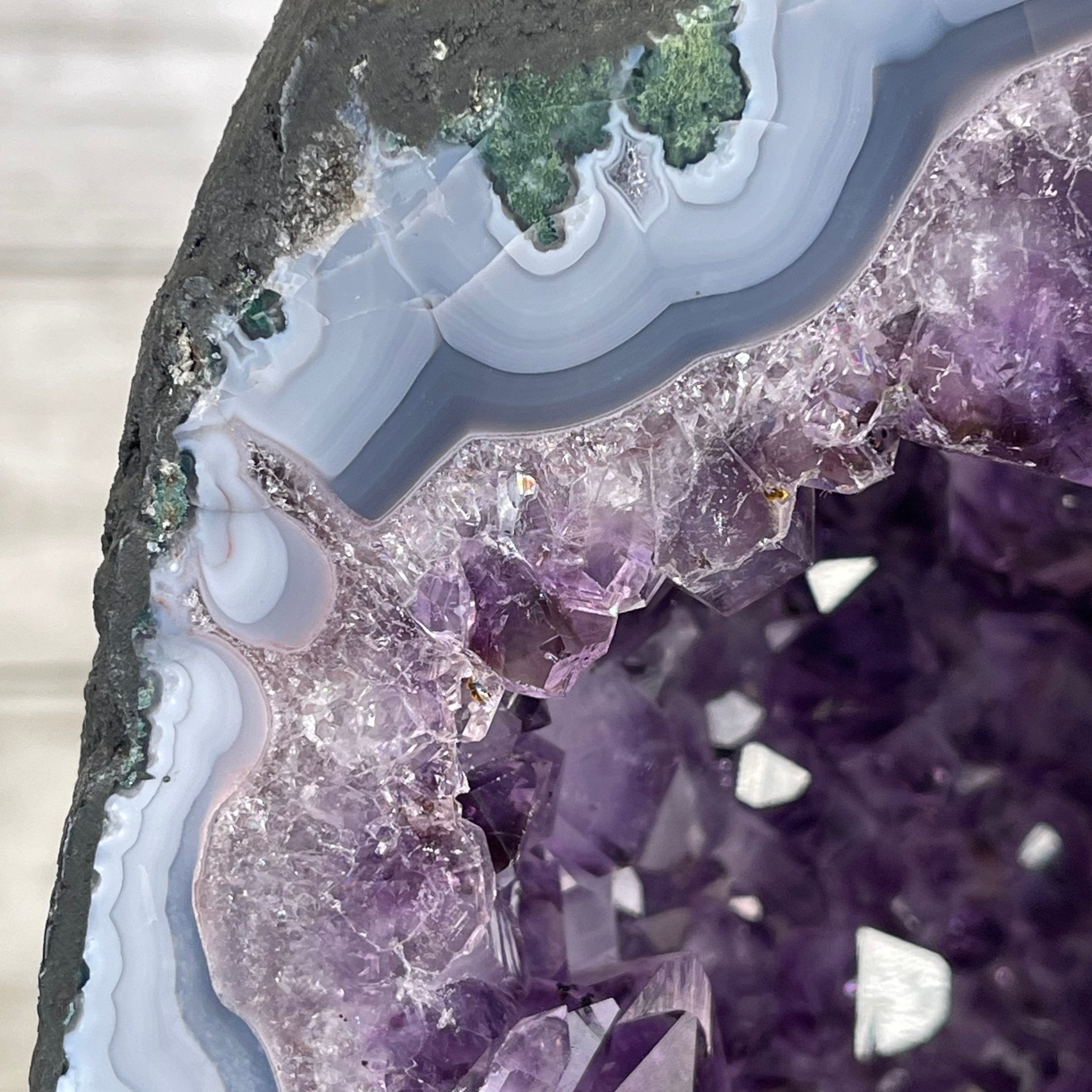 Extra Quality Brazilian Amethyst Cathedral, 48.4 lbs & 16.25" Tall #5601-0705 by Brazil Gems - Brazil GemsBrazil GemsExtra Quality Brazilian Amethyst Cathedral, 48.4 lbs & 16.25" Tall #5601-0705 by Brazil GemsCathedrals5601-0705