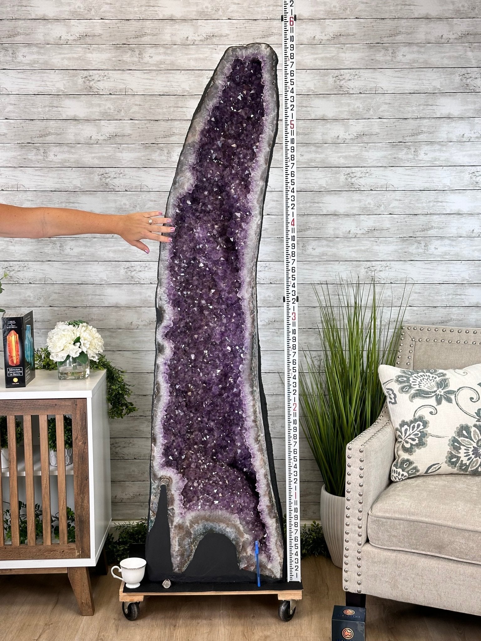 Extra Quality Brazilian Amethyst Cathedral, 510 lbs & 70" Tall #5601-1335 - Brazil GemsBrazil GemsExtra Quality Brazilian Amethyst Cathedral, 510 lbs & 70" Tall #5601-1335Cathedrals5601-1335
