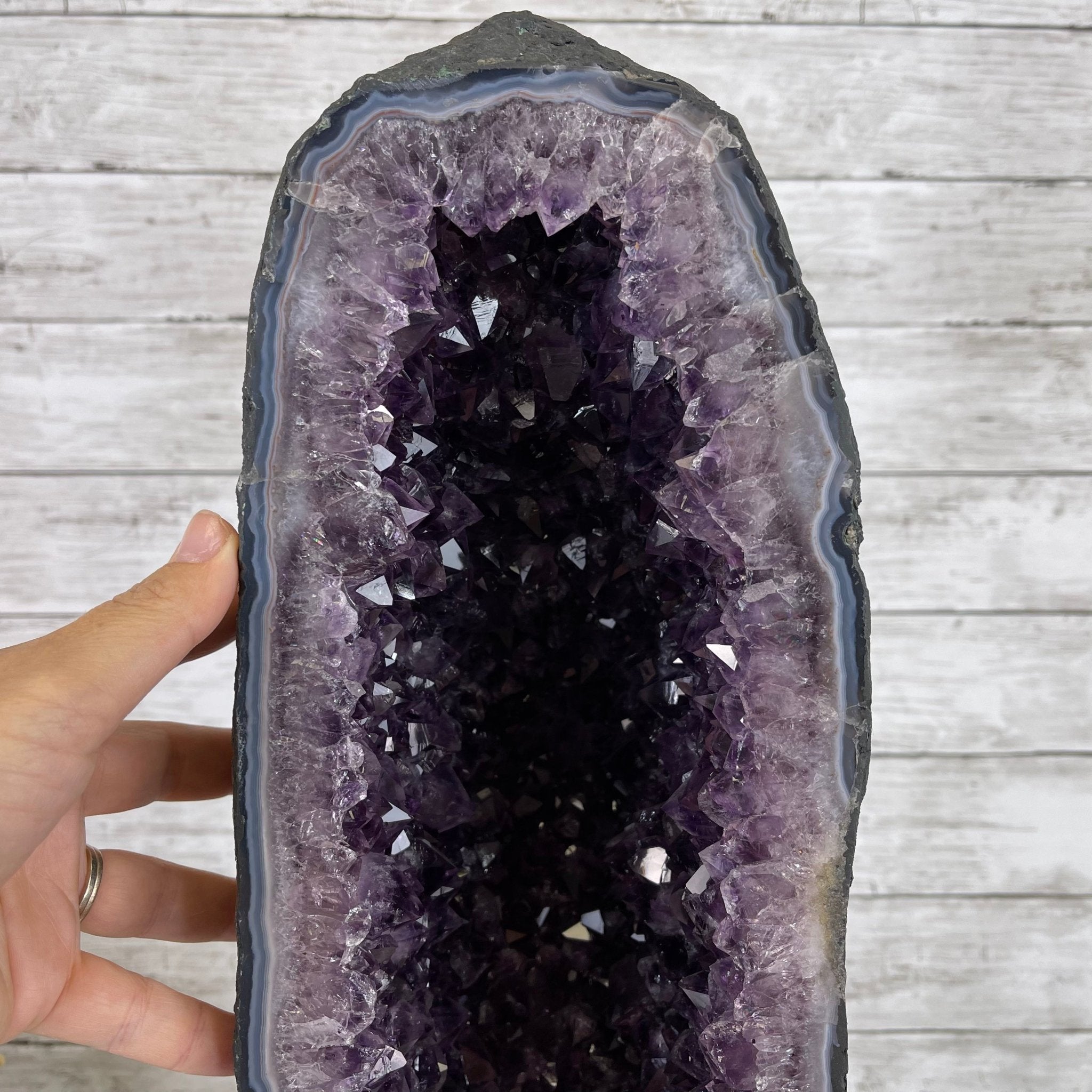 Extra Quality Brazilian Amethyst Cathedral, 78.2 lbs & 28.8" Tall #5601-0707 by Brazil Gems - Brazil GemsBrazil GemsExtra Quality Brazilian Amethyst Cathedral, 78.2 lbs & 28.8" Tall #5601-0707 by Brazil GemsCathedrals5601-0707