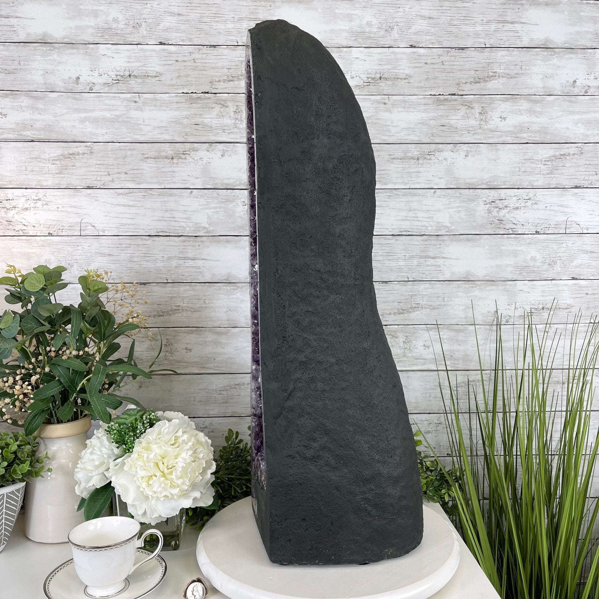 Extra Quality Brazilian Amethyst Cathedral, 78.2 lbs & 28.8" Tall #5601-0707 by Brazil Gems - Brazil GemsBrazil GemsExtra Quality Brazilian Amethyst Cathedral, 78.2 lbs & 28.8" Tall #5601-0707 by Brazil GemsCathedrals5601-0707
