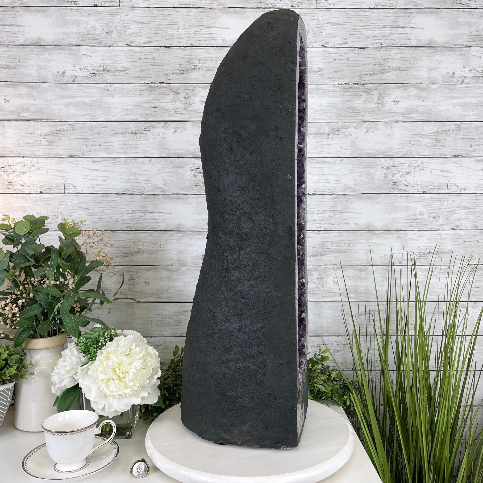 Extra Quality Brazilian Amethyst Cathedral, 78.2 lbs & 28.8" Tall #5601-0707 by Brazil Gems - Brazil GemsBrazil GemsExtra Quality Brazilian Amethyst Cathedral, 78.2 lbs & 28.8" Tall #5601-0707 by Brazil GemsCathedrals5601-0707