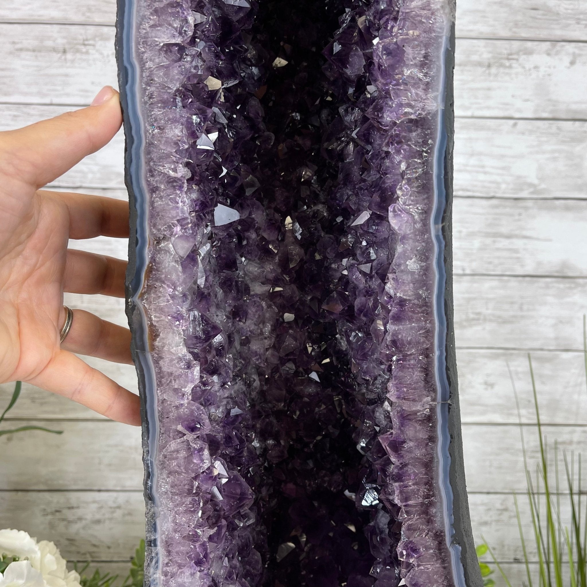 Extra Quality Brazilian Amethyst Cathedral, 78.2 lbs & 28.8" Tall #5601-0707 by Brazil Gems - Brazil GemsBrazil GemsExtra Quality Brazilian Amethyst Cathedral, 78.2 lbs & 28.8" Tall #5601-0707 by Brazil GemsCathedrals5601-0707