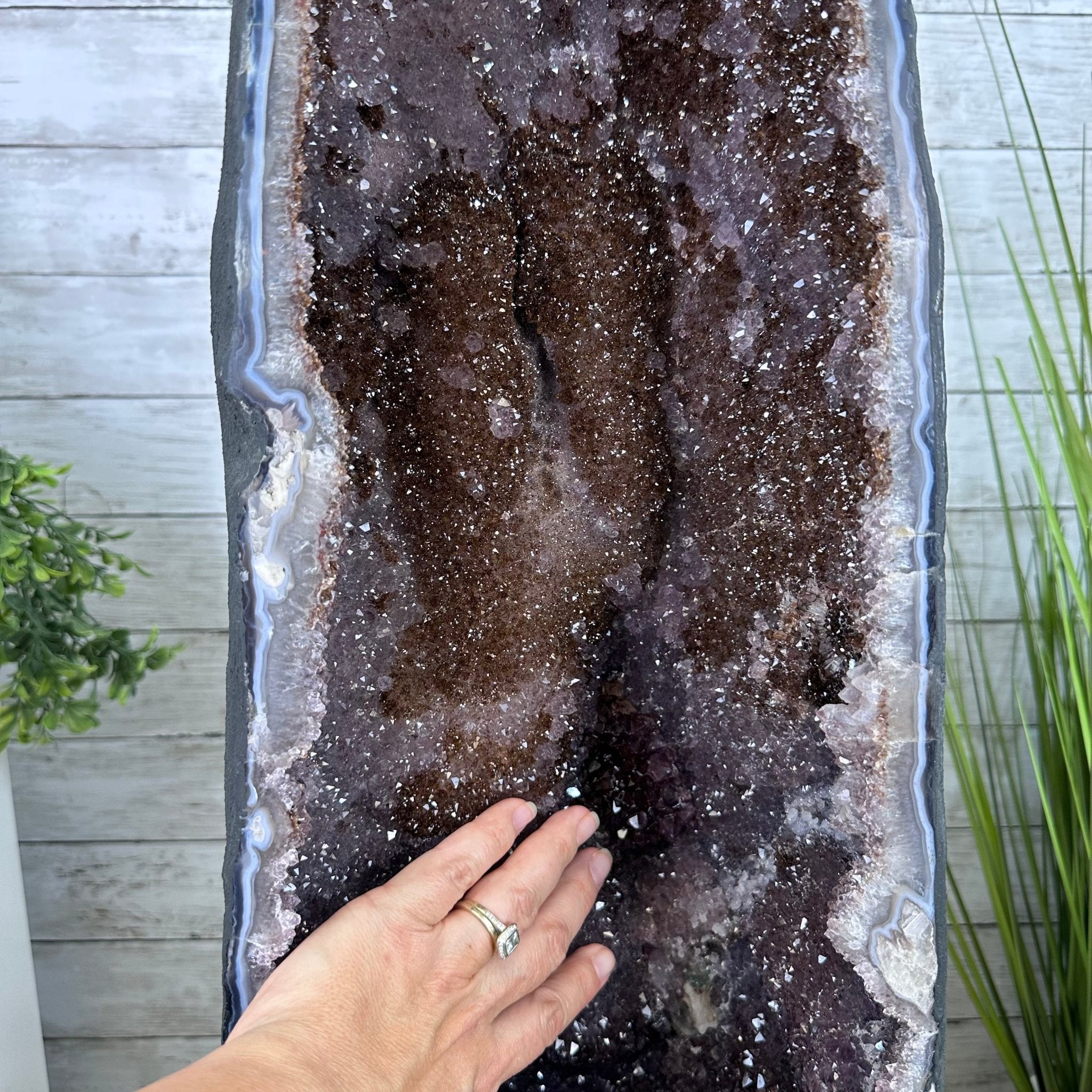 Extra Quality Brazilian Amethyst Cathedral, 83 lbs & 26.5” tall Model #5601-0827 by Brazil Gems - Brazil GemsBrazil GemsExtra Quality Brazilian Amethyst Cathedral, 83 lbs & 26.5” tall Model #5601-0827 by Brazil GemsCathedrals5601-0827