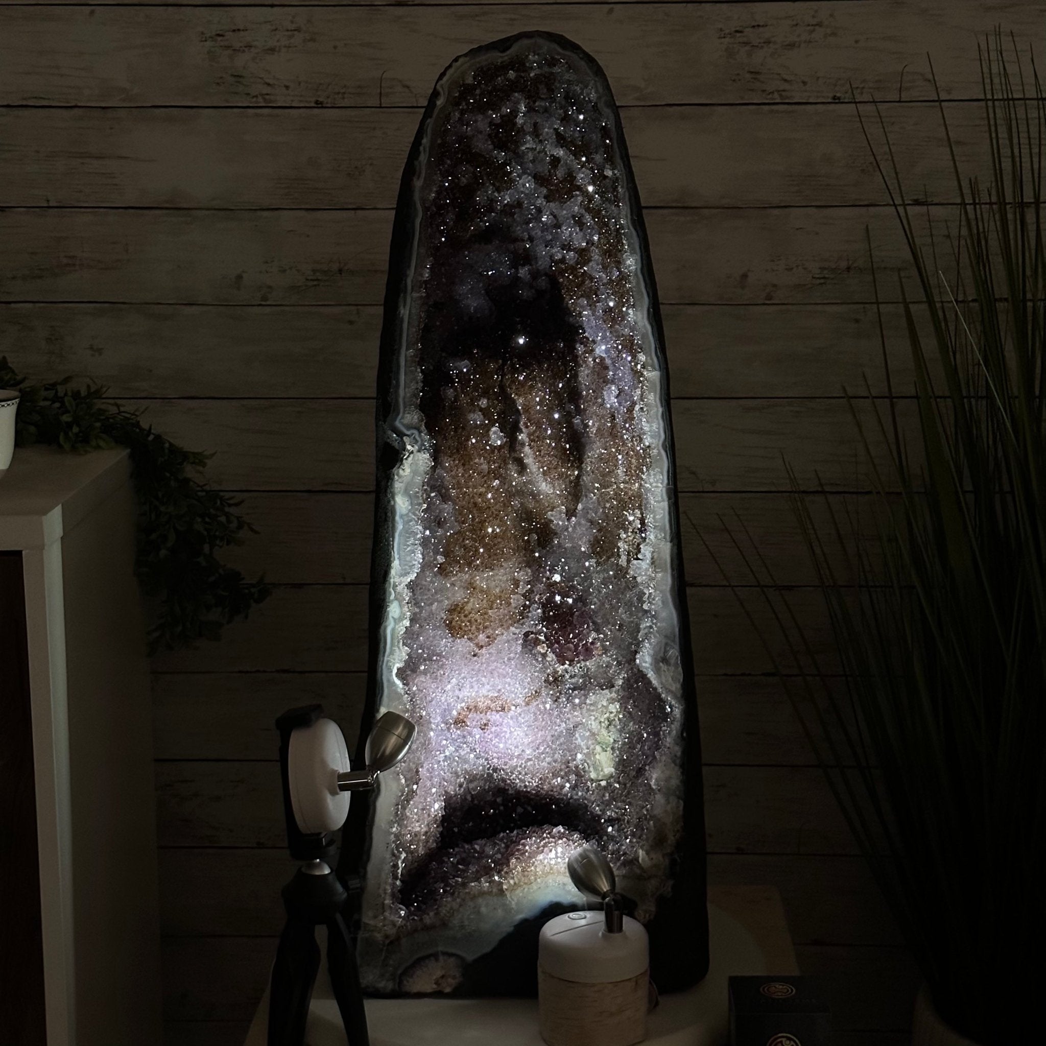 Extra Quality Brazilian Amethyst Cathedral, 83 lbs & 26.5” tall Model #5601-0827 by Brazil Gems - Brazil GemsBrazil GemsExtra Quality Brazilian Amethyst Cathedral, 83 lbs & 26.5” tall Model #5601-0827 by Brazil GemsCathedrals5601-0827