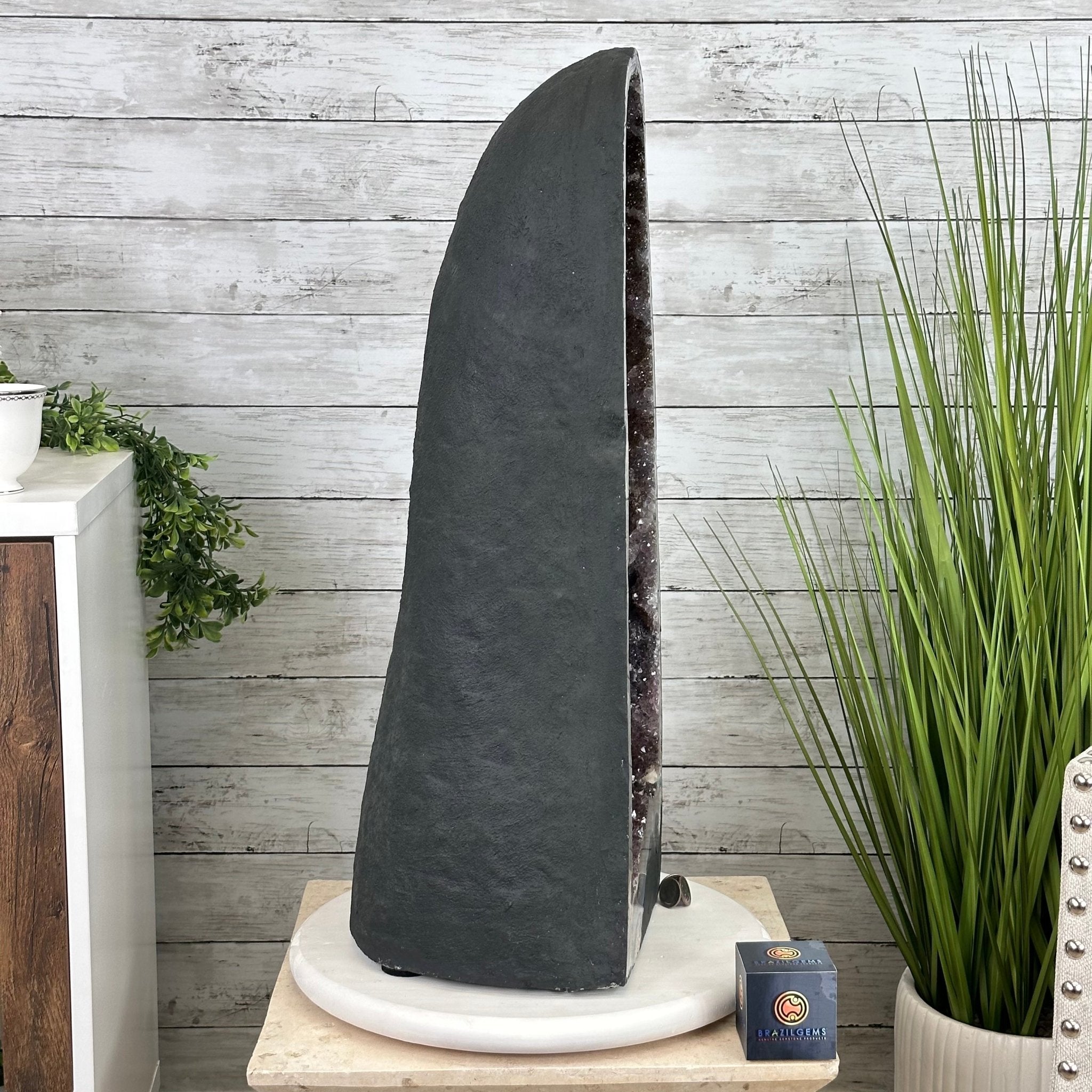 Extra Quality Brazilian Amethyst Cathedral, 83 lbs & 26.5” tall Model #5601-0827 by Brazil Gems - Brazil GemsBrazil GemsExtra Quality Brazilian Amethyst Cathedral, 83 lbs & 26.5” tall Model #5601-0827 by Brazil GemsCathedrals5601-0827