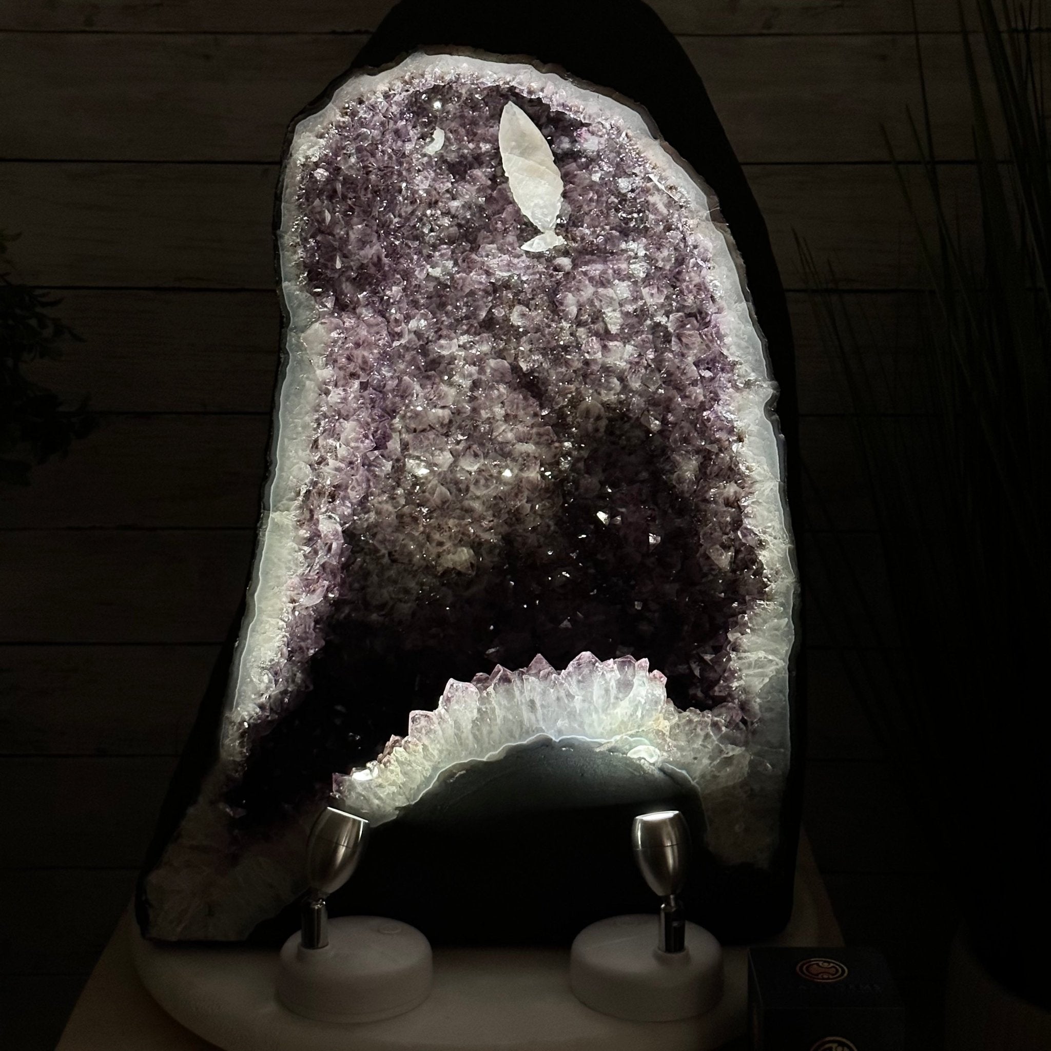 Extra Quality Brazilian Amethyst Cathedral, 85.6 lbs & 20.2” tall Model #5601-0741 by Brazil Gems - Brazil GemsBrazil GemsExtra Quality Brazilian Amethyst Cathedral, 85.6 lbs & 20.2” tall Model #5601-0741 by Brazil GemsCathedrals5601-0741