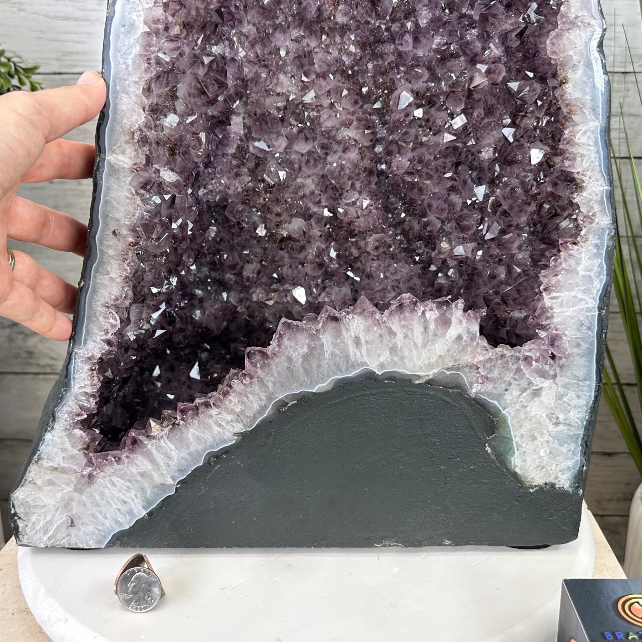 Extra Quality Brazilian Amethyst Cathedral, 85.6 lbs & 20.2” tall Model #5601-0741 by Brazil Gems - Brazil GemsBrazil GemsExtra Quality Brazilian Amethyst Cathedral, 85.6 lbs & 20.2” tall Model #5601-0741 by Brazil GemsCathedrals5601-0741
