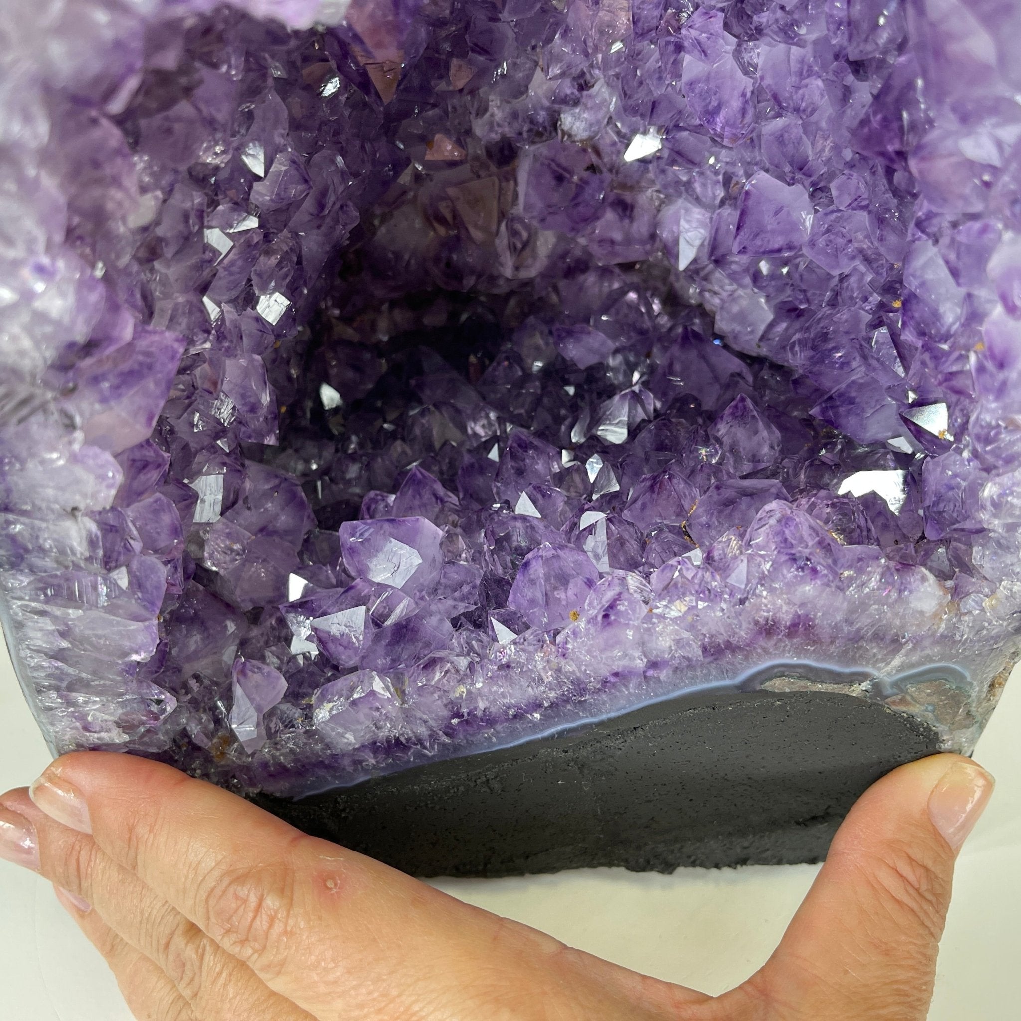 Extra Quality Brazilian Amethyst Cathedral, 9.5” tall & 14.4 lbs #5601-0461 by Brazil Gems - Brazil GemsBrazil GemsExtra Quality Brazilian Amethyst Cathedral, 9.5” tall & 14.4 lbs #5601-0461 by Brazil GemsCathedrals5601-0461