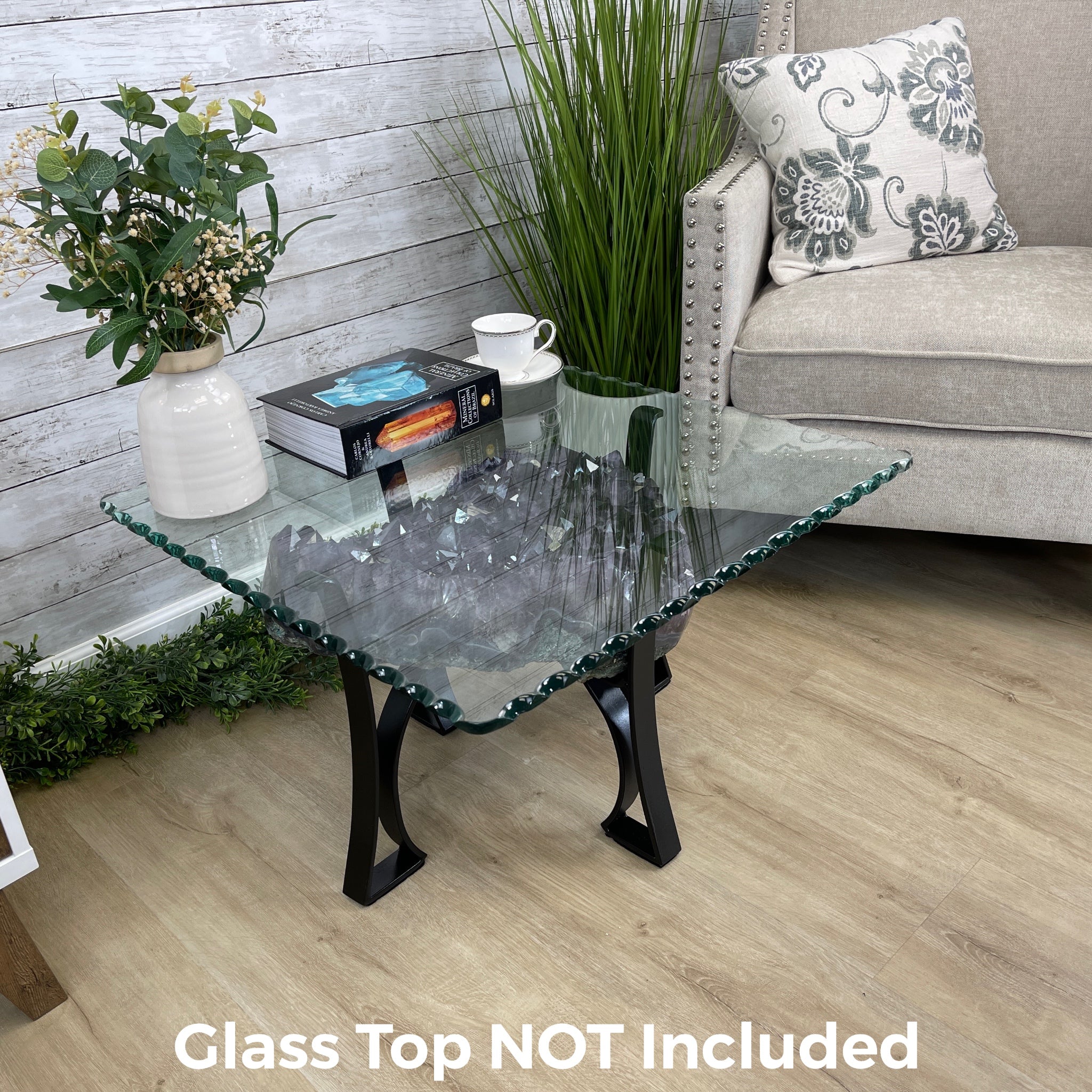 Extra Quality Brazilian Amethyst Coffee Table, 102.1 lbs & 16" tall #1385-0076 by Brazil Gems - Brazil GemsBrazil GemsExtra Quality Brazilian Amethyst Coffee Table, 102.1 lbs & 16" tall #1385-0076 by Brazil GemsTables: Coffee1385-0076