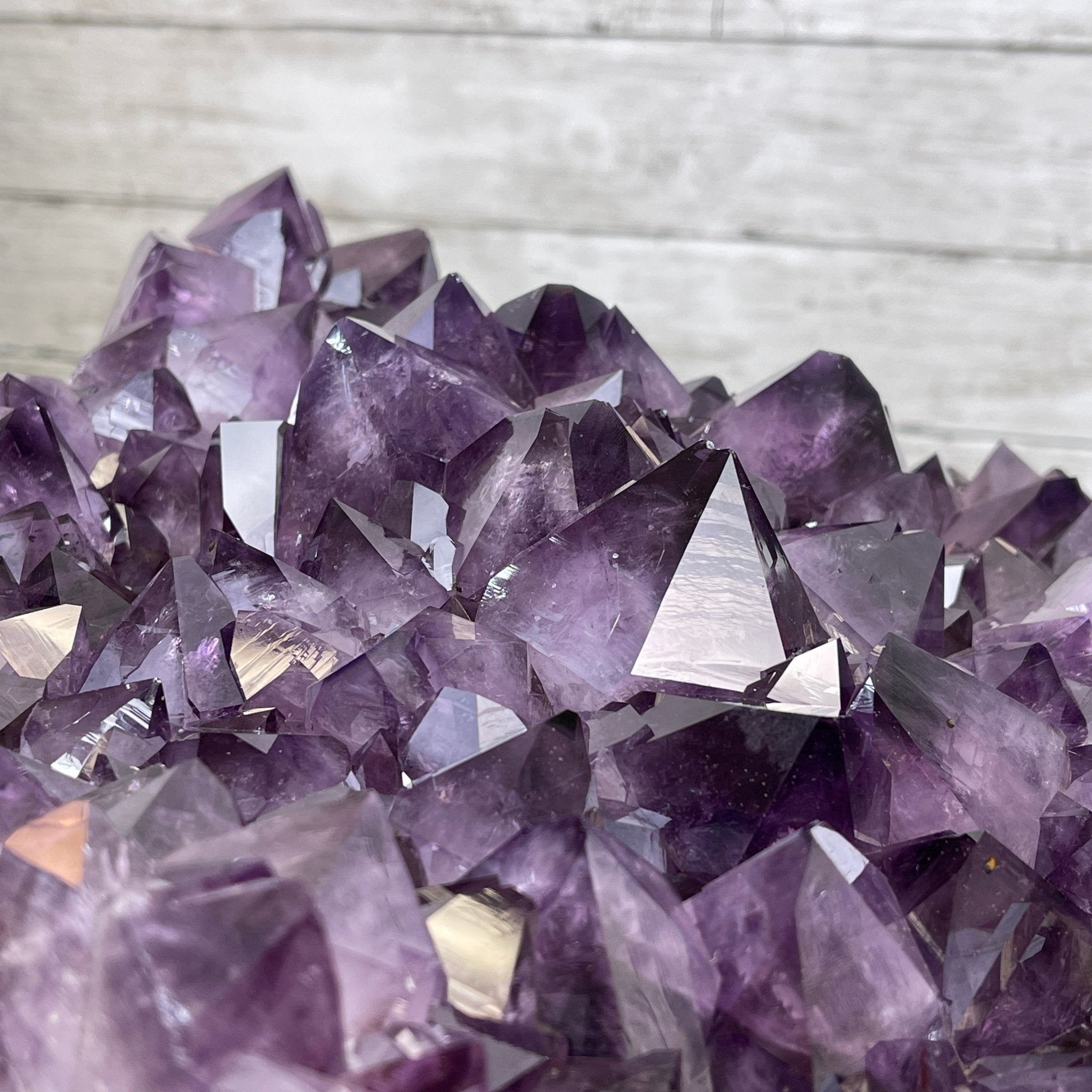 Extra Quality Brazilian Amethyst Coffee Table, 102.1 lbs & 16" tall #1385-0076 by Brazil Gems - Brazil GemsBrazil GemsExtra Quality Brazilian Amethyst Coffee Table, 102.1 lbs & 16" tall #1385-0076 by Brazil GemsTables: Coffee1385-0076