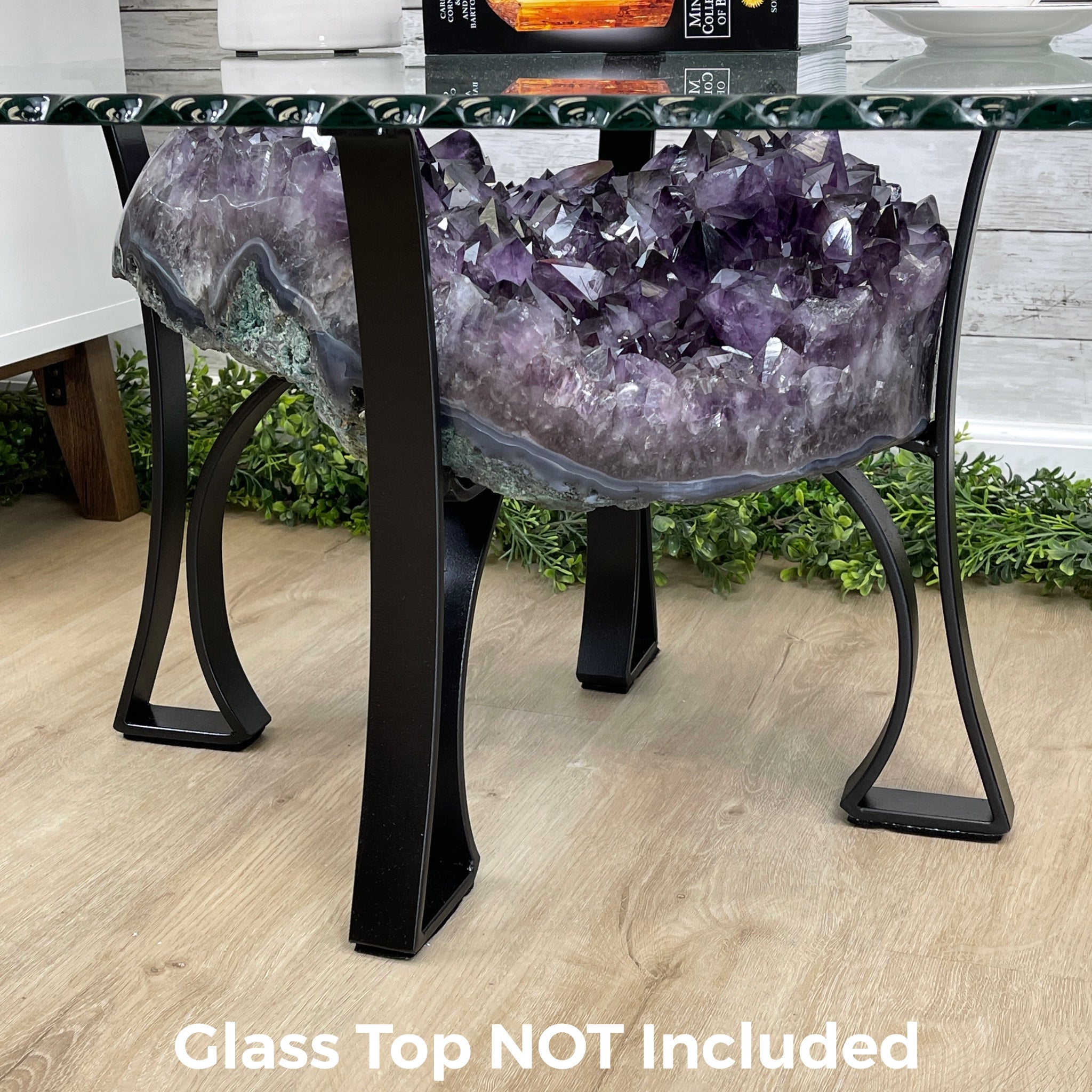 Extra Quality Brazilian Amethyst Coffee Table, 102.1 lbs & 16" tall #1385-0076 by Brazil Gems - Brazil GemsBrazil GemsExtra Quality Brazilian Amethyst Coffee Table, 102.1 lbs & 16" tall #1385-0076 by Brazil GemsTables: Coffee1385-0076