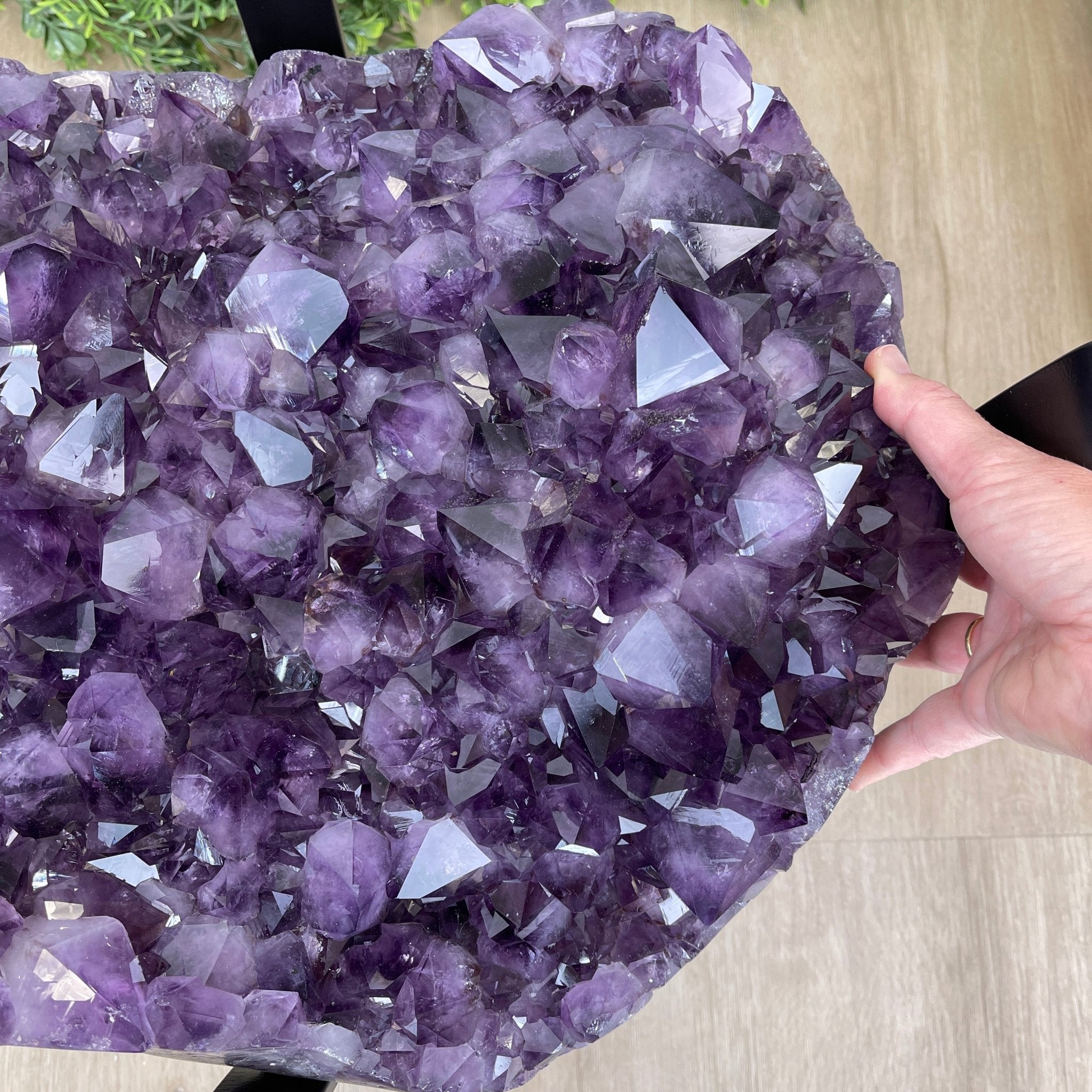 Extra Quality Brazilian Amethyst Coffee Table, 102.1 lbs & 16" tall #1385-0076 by Brazil Gems - Brazil GemsBrazil GemsExtra Quality Brazilian Amethyst Coffee Table, 102.1 lbs & 16" tall #1385-0076 by Brazil GemsTables: Coffee1385-0076