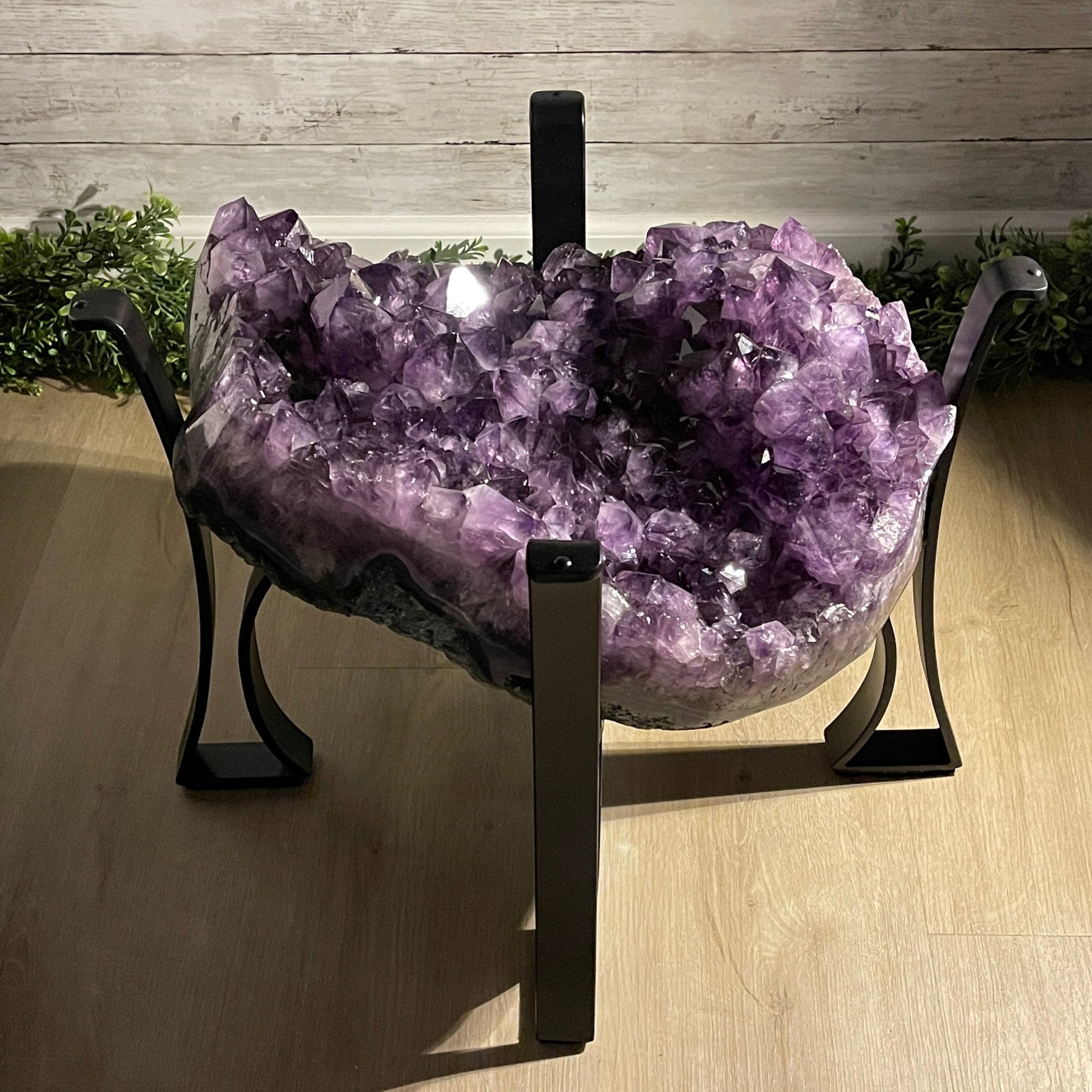 Extra Quality Brazilian Amethyst Coffee Table, 102.1 lbs & 16" tall #1385-0076 by Brazil Gems - Brazil GemsBrazil GemsExtra Quality Brazilian Amethyst Coffee Table, 102.1 lbs & 16" tall #1385-0076 by Brazil GemsTables: Coffee1385-0076