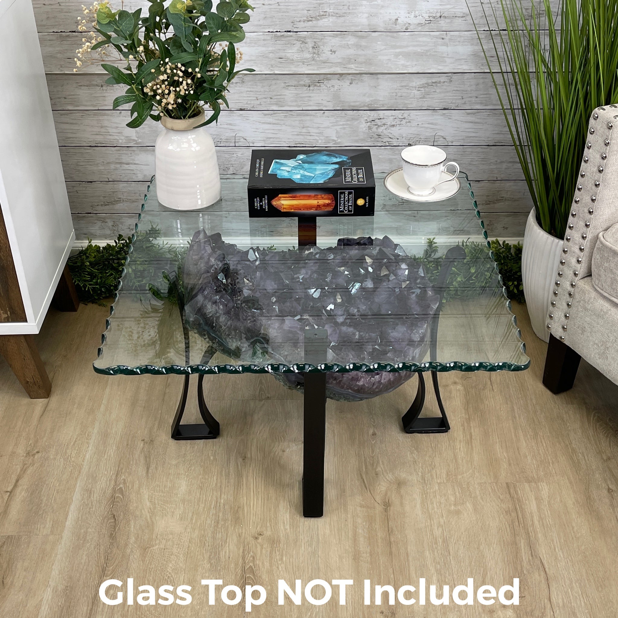 Extra Quality Brazilian Amethyst Coffee Table, 102.1 lbs & 16" tall #1385-0076 by Brazil Gems - Brazil GemsBrazil GemsExtra Quality Brazilian Amethyst Coffee Table, 102.1 lbs & 16" tall #1385-0076 by Brazil GemsTables: Coffee1385-0076