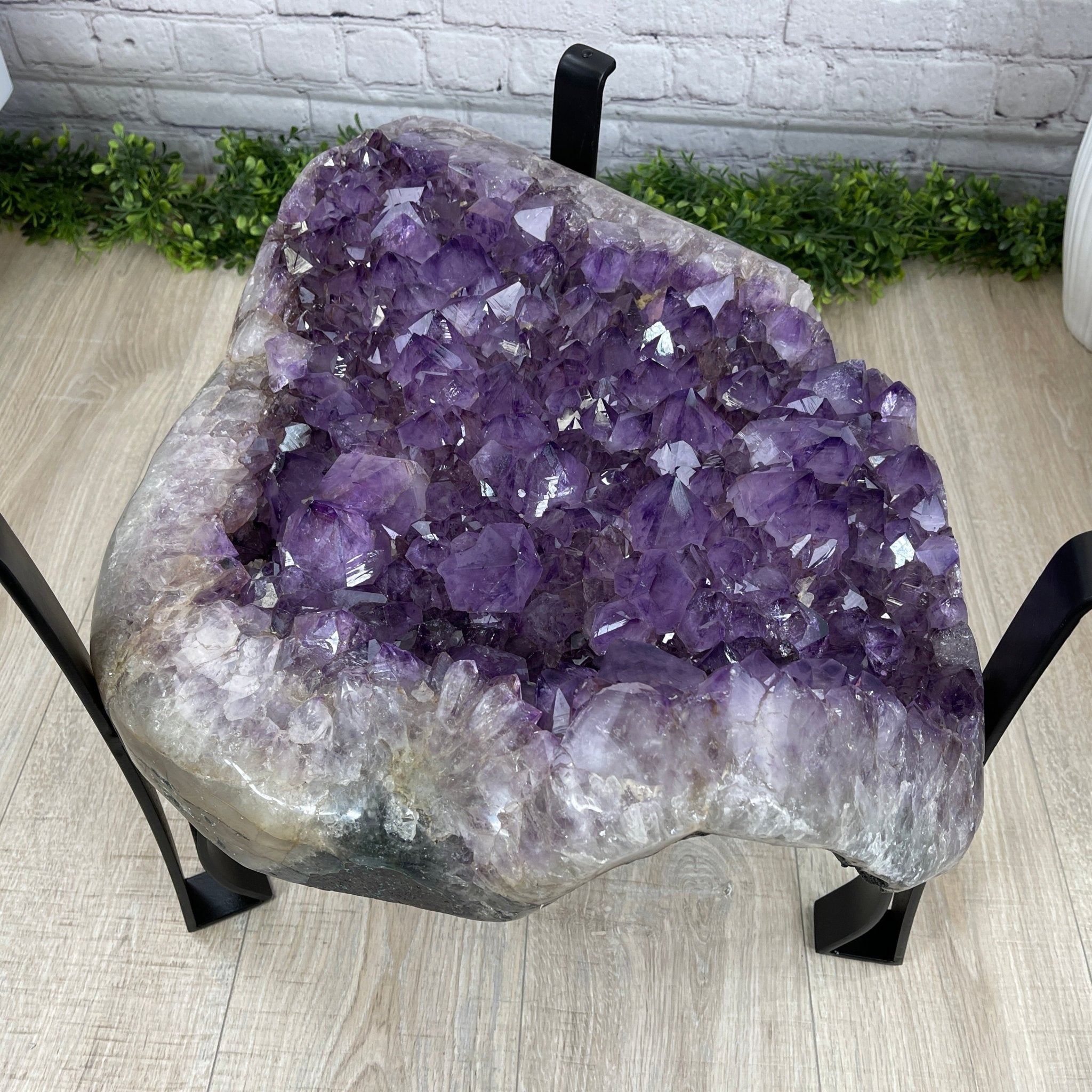 Extra Quality Brazilian Amethyst Coffee Table, 103.6 lbs & 16" tall #1385-0048 by Brazil Gems - Brazil GemsBrazil GemsExtra Quality Brazilian Amethyst Coffee Table, 103.6 lbs & 16" tall #1385-0048 by Brazil GemsTables: Coffee1385-0048