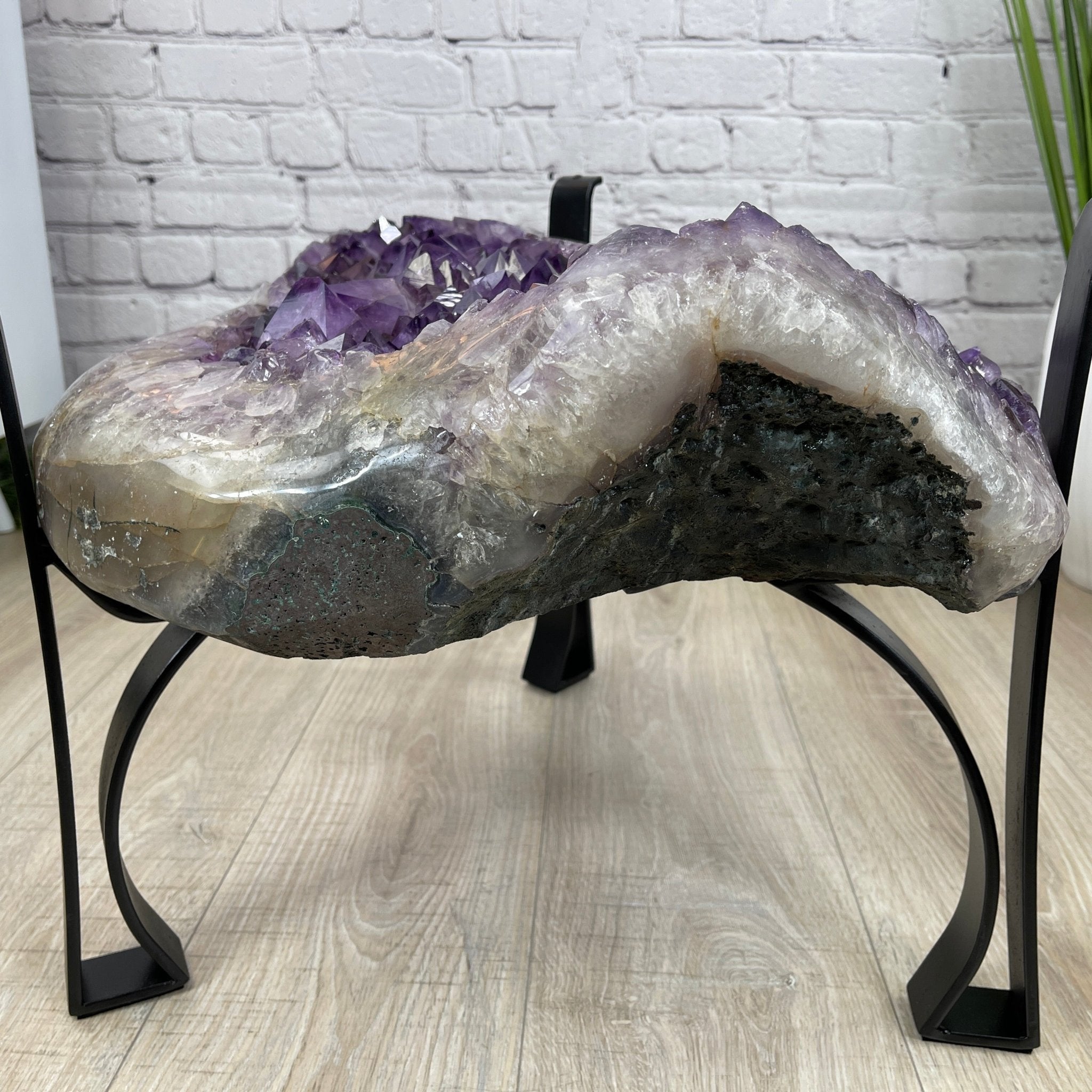 Extra Quality Brazilian Amethyst Coffee Table, 103.6 lbs & 16" tall #1385-0048 by Brazil Gems - Brazil GemsBrazil GemsExtra Quality Brazilian Amethyst Coffee Table, 103.6 lbs & 16" tall #1385-0048 by Brazil GemsTables: Coffee1385-0048
