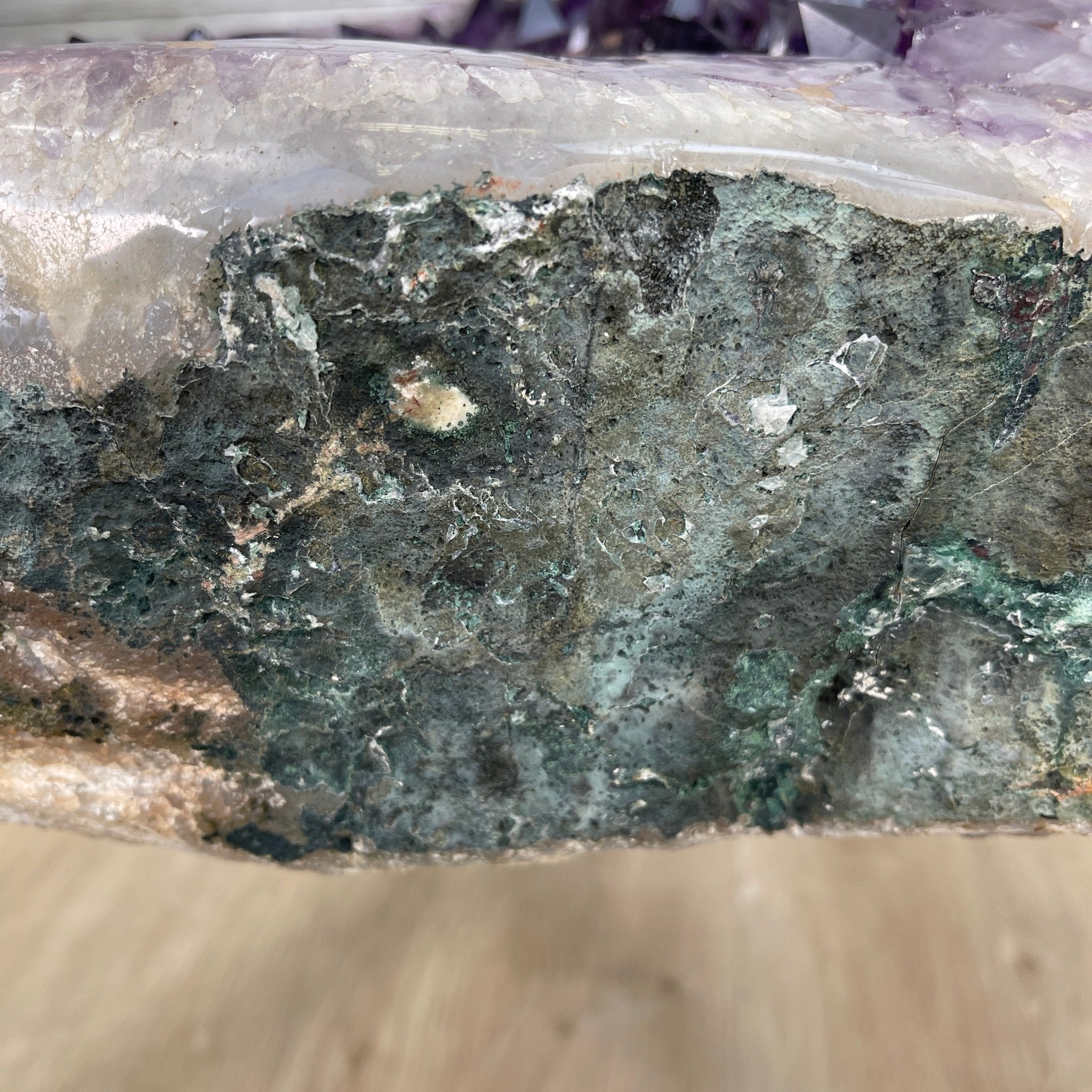 Extra Quality Brazilian Amethyst Coffee Table, 116.6 lbs & 16" tall #1385-0075 by Brazil Gems - Brazil GemsBrazil GemsExtra Quality Brazilian Amethyst Coffee Table, 116.6 lbs & 16" tall #1385-0075 by Brazil GemsTables: Coffee1385-0075
