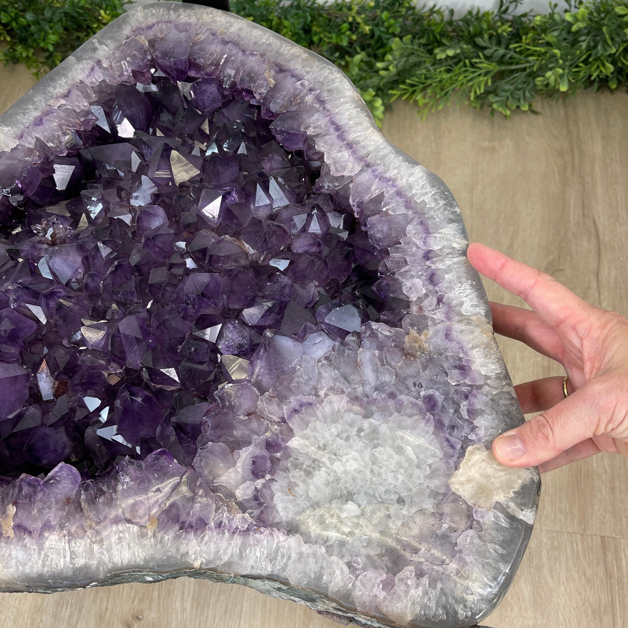 Extra Quality Brazilian Amethyst Coffee Table, 116.6 lbs & 16" tall #1385-0075 by Brazil Gems - Brazil GemsBrazil GemsExtra Quality Brazilian Amethyst Coffee Table, 116.6 lbs & 16" tall #1385-0075 by Brazil GemsTables: Coffee1385-0075