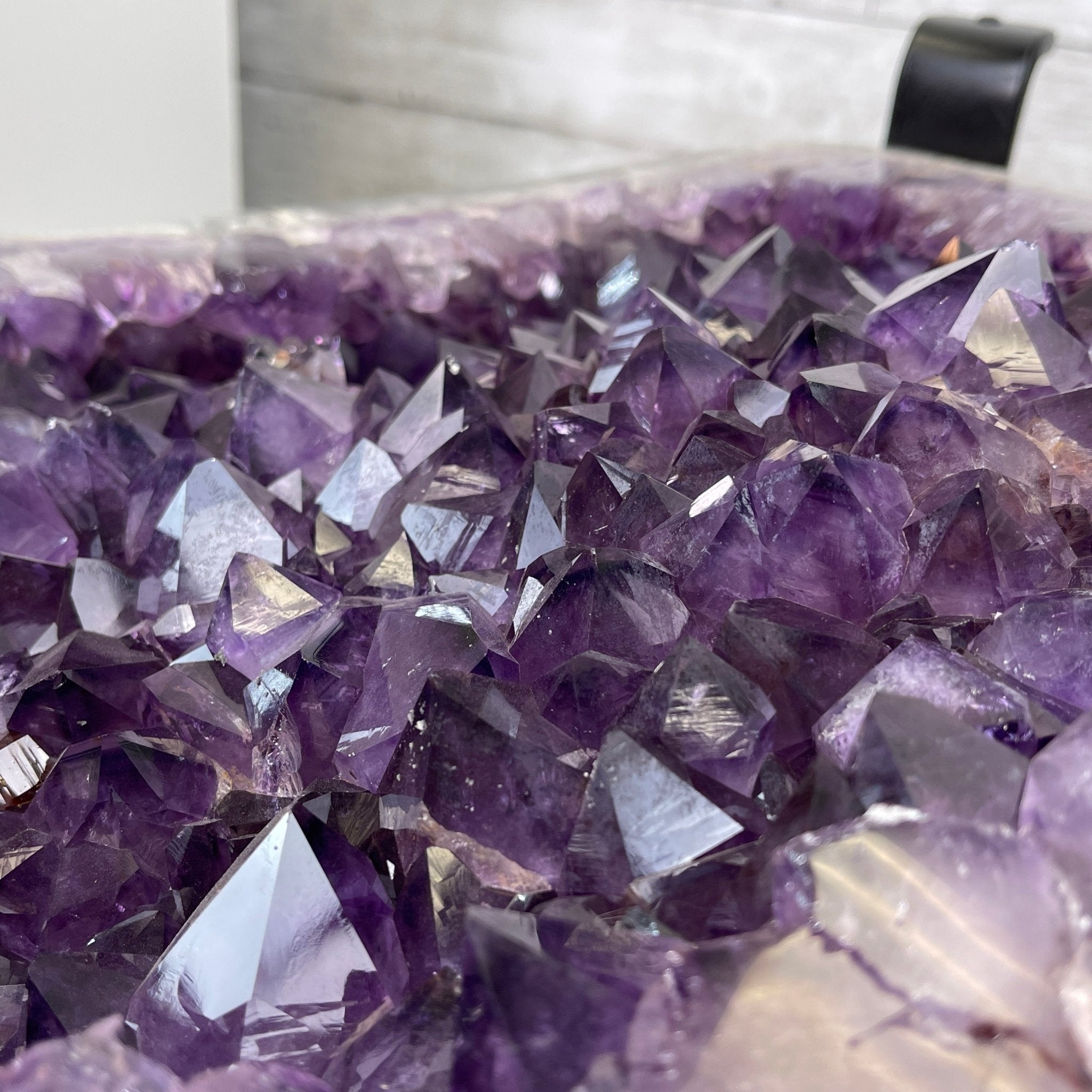 Extra Quality Brazilian Amethyst Coffee Table, 116.6 lbs & 16" tall #1385-0075 by Brazil Gems - Brazil GemsBrazil GemsExtra Quality Brazilian Amethyst Coffee Table, 116.6 lbs & 16" tall #1385-0075 by Brazil GemsTables: Coffee1385-0075