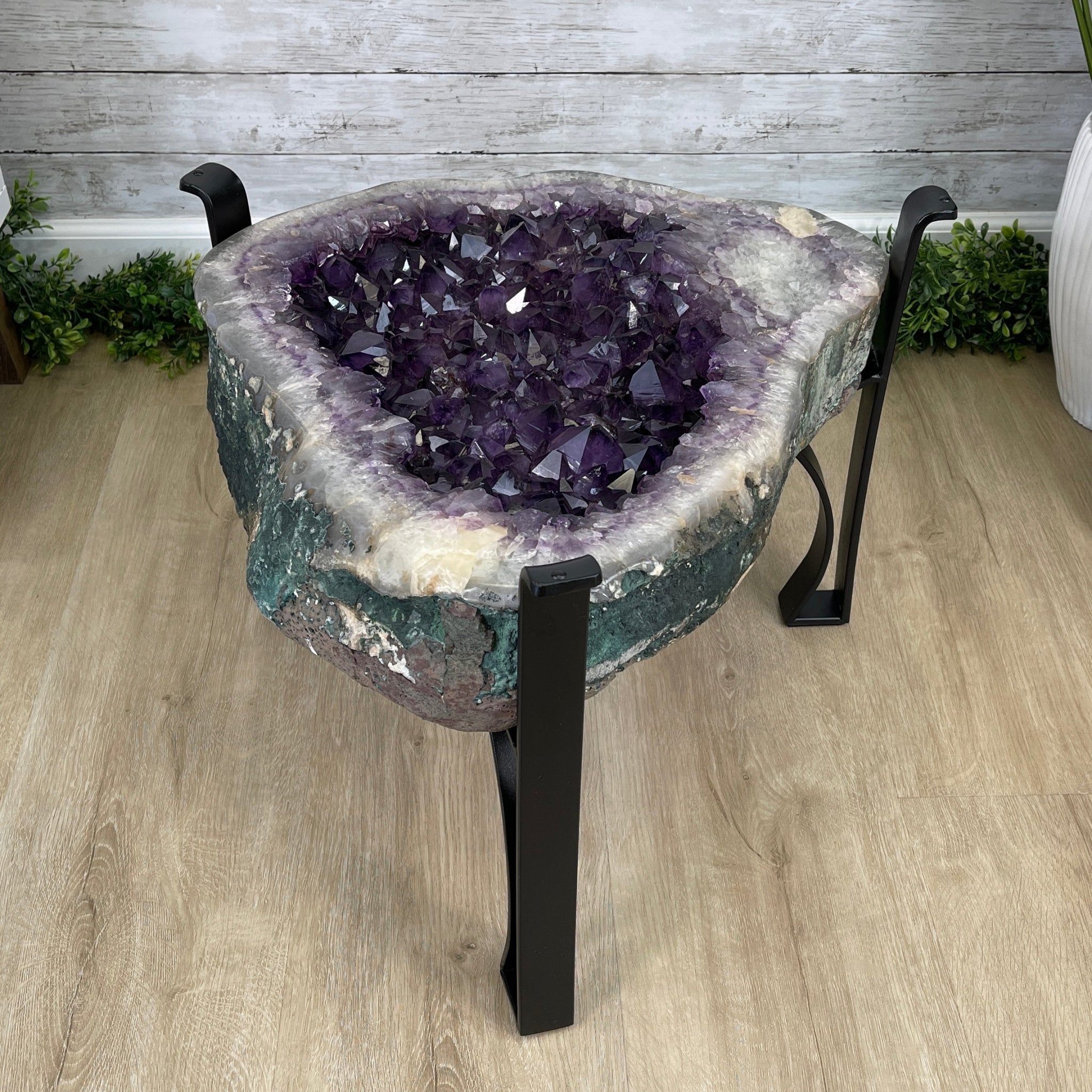 Extra Quality Brazilian Amethyst Coffee Table, 116.6 lbs & 16" tall #1385-0075 by Brazil Gems - Brazil GemsBrazil GemsExtra Quality Brazilian Amethyst Coffee Table, 116.6 lbs & 16" tall #1385-0075 by Brazil GemsTables: Coffee1385-0075