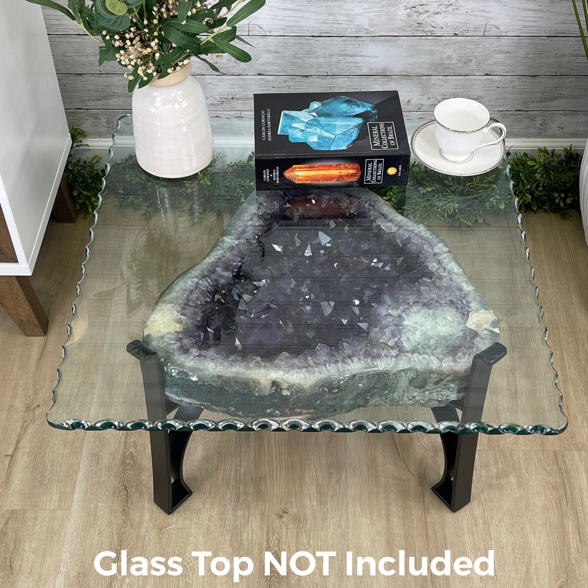 Extra Quality Brazilian Amethyst Coffee Table, 116.6 lbs & 16" tall #1385-0075 by Brazil Gems - Brazil GemsBrazil GemsExtra Quality Brazilian Amethyst Coffee Table, 116.6 lbs & 16" tall #1385-0075 by Brazil GemsTables: Coffee1385-0075