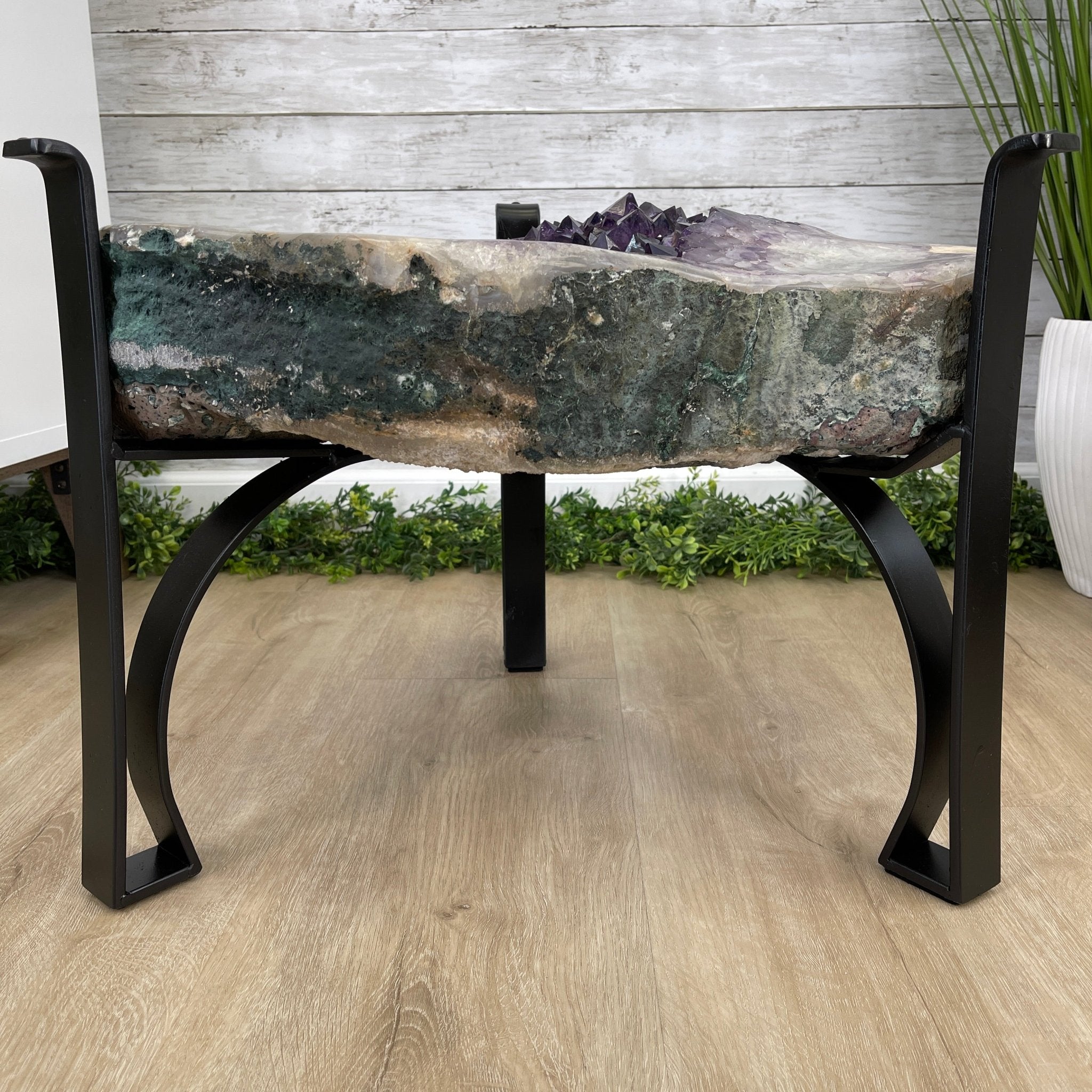 Extra Quality Brazilian Amethyst Coffee Table, 116.6 lbs & 16" tall #1385-0075 by Brazil Gems - Brazil GemsBrazil GemsExtra Quality Brazilian Amethyst Coffee Table, 116.6 lbs & 16" tall #1385-0075 by Brazil GemsTables: Coffee1385-0075