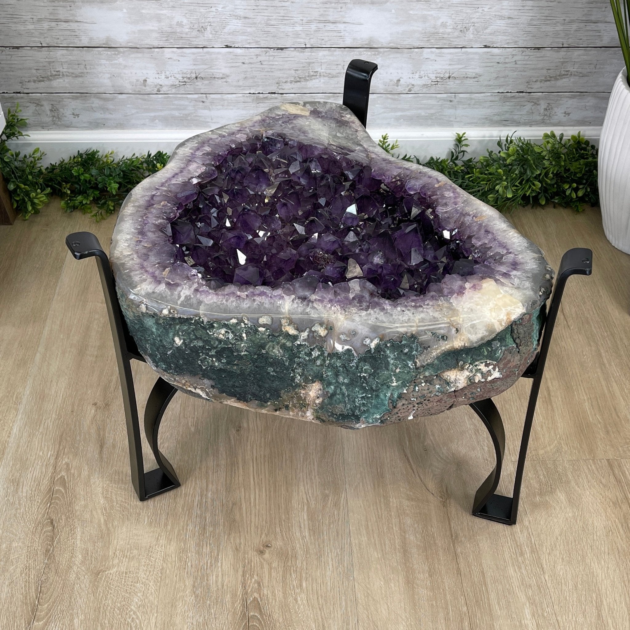 Extra Quality Brazilian Amethyst Coffee Table, 116.6 lbs & 16" tall #1385-0075 by Brazil Gems - Brazil GemsBrazil GemsExtra Quality Brazilian Amethyst Coffee Table, 116.6 lbs & 16" tall #1385-0075 by Brazil GemsTables: Coffee1385-0075
