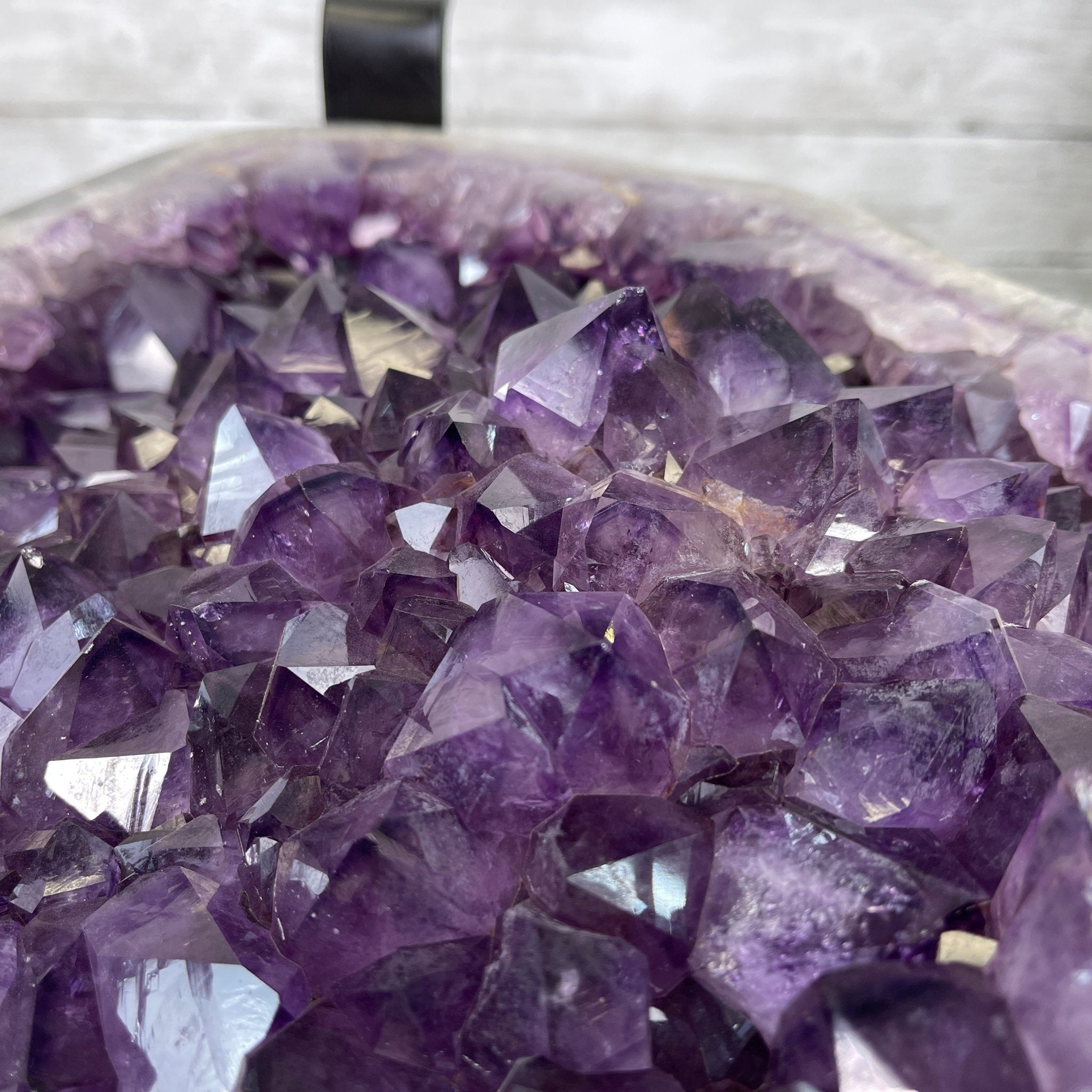 Extra Quality Brazilian Amethyst Coffee Table, 116.6 lbs & 16" tall #1385-0075 by Brazil Gems - Brazil GemsBrazil GemsExtra Quality Brazilian Amethyst Coffee Table, 116.6 lbs & 16" tall #1385-0075 by Brazil GemsTables: Coffee1385-0075